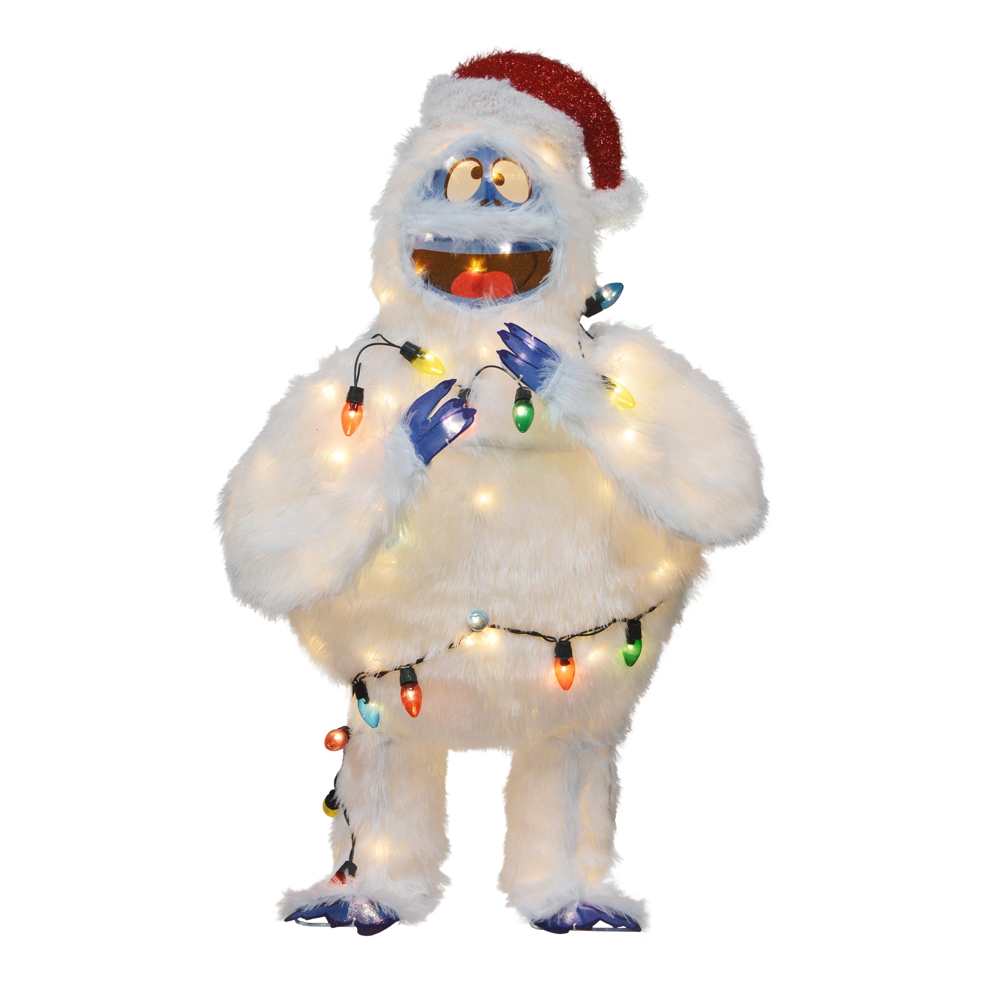 ProductWorks 48 Inch Bumble Pre-Lit Christmas Yard Ornament Holiday Decoration - Smart-nests