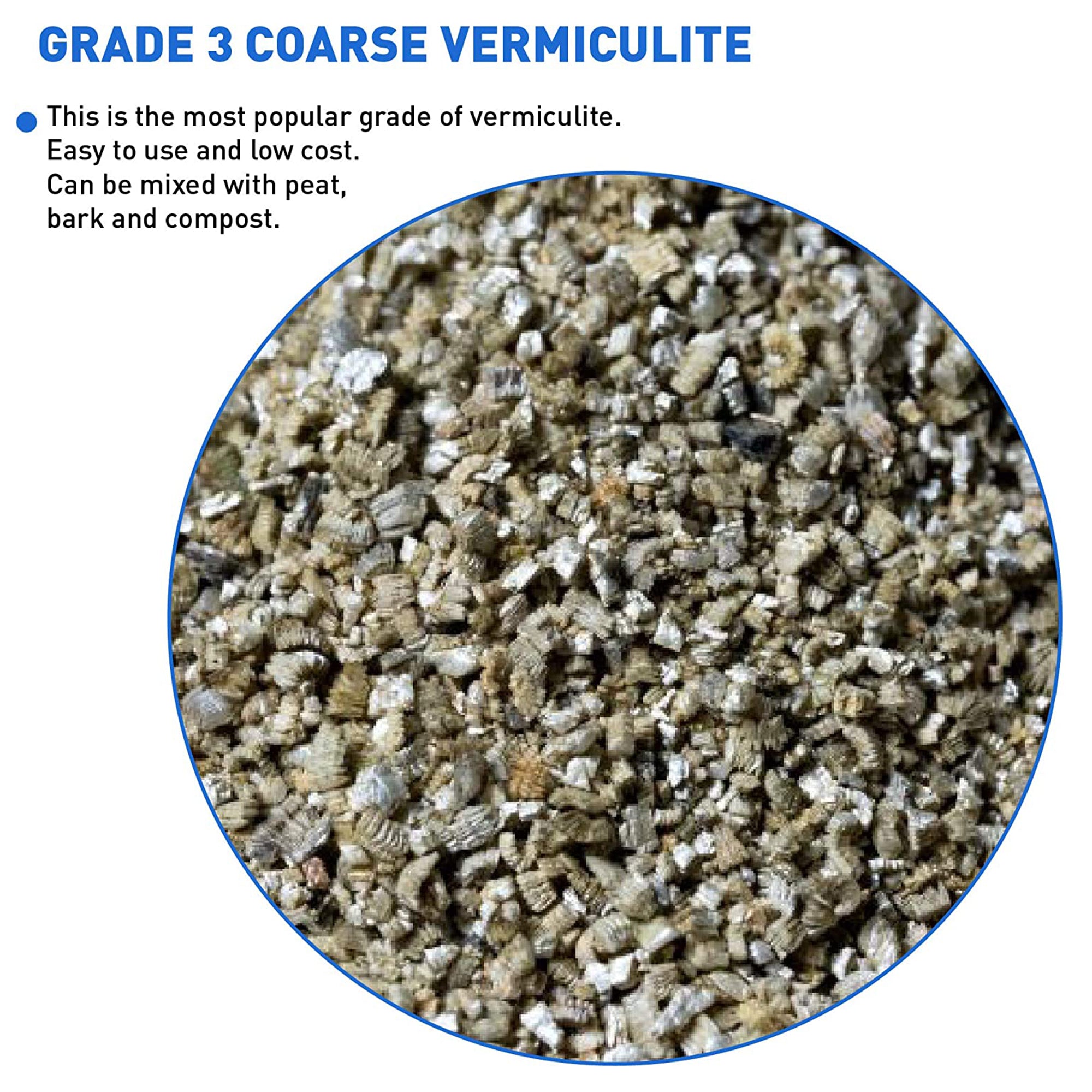Palmetto 4 Cubic Foot Organic Grade 3 Coarse Vermiculite Planting Soil Additive - Smart-nests