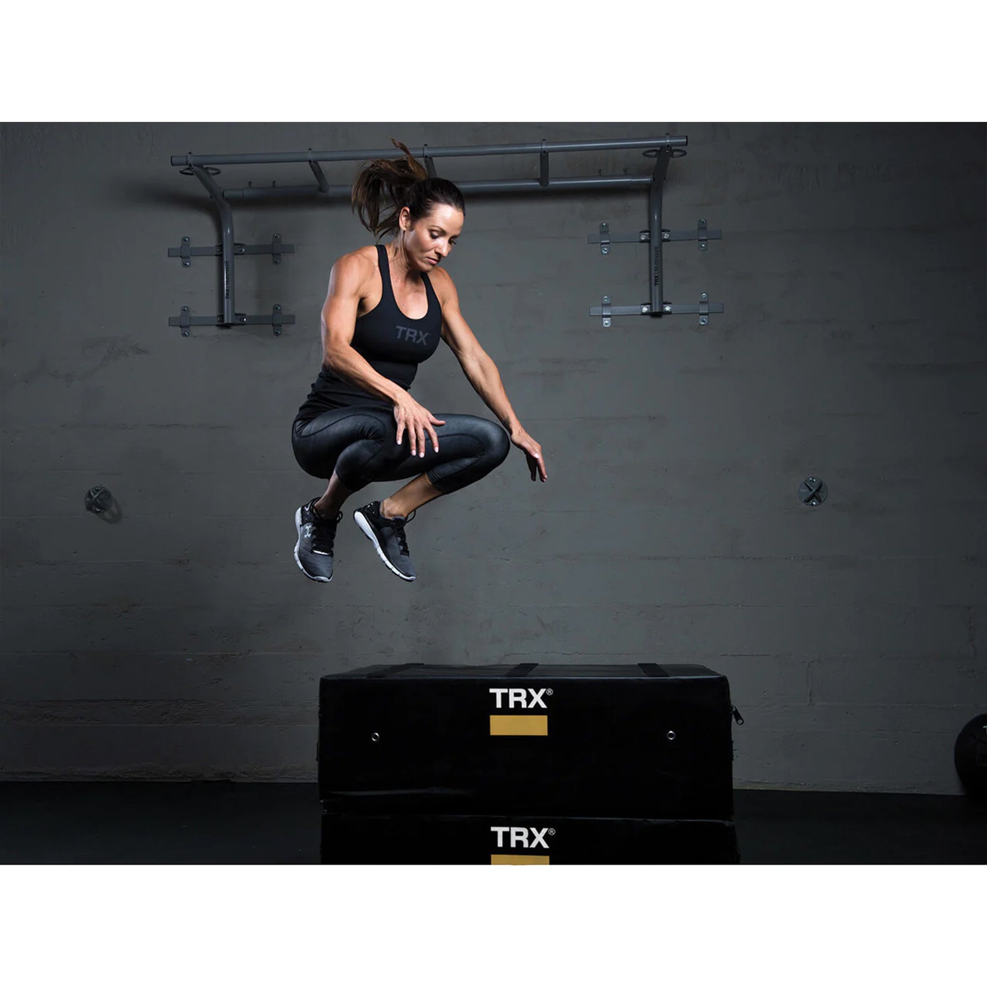 TRX 18" Soft Plyo Box Stackable Gym Workout Equipment for Plyometric Exercises - Smart-nests