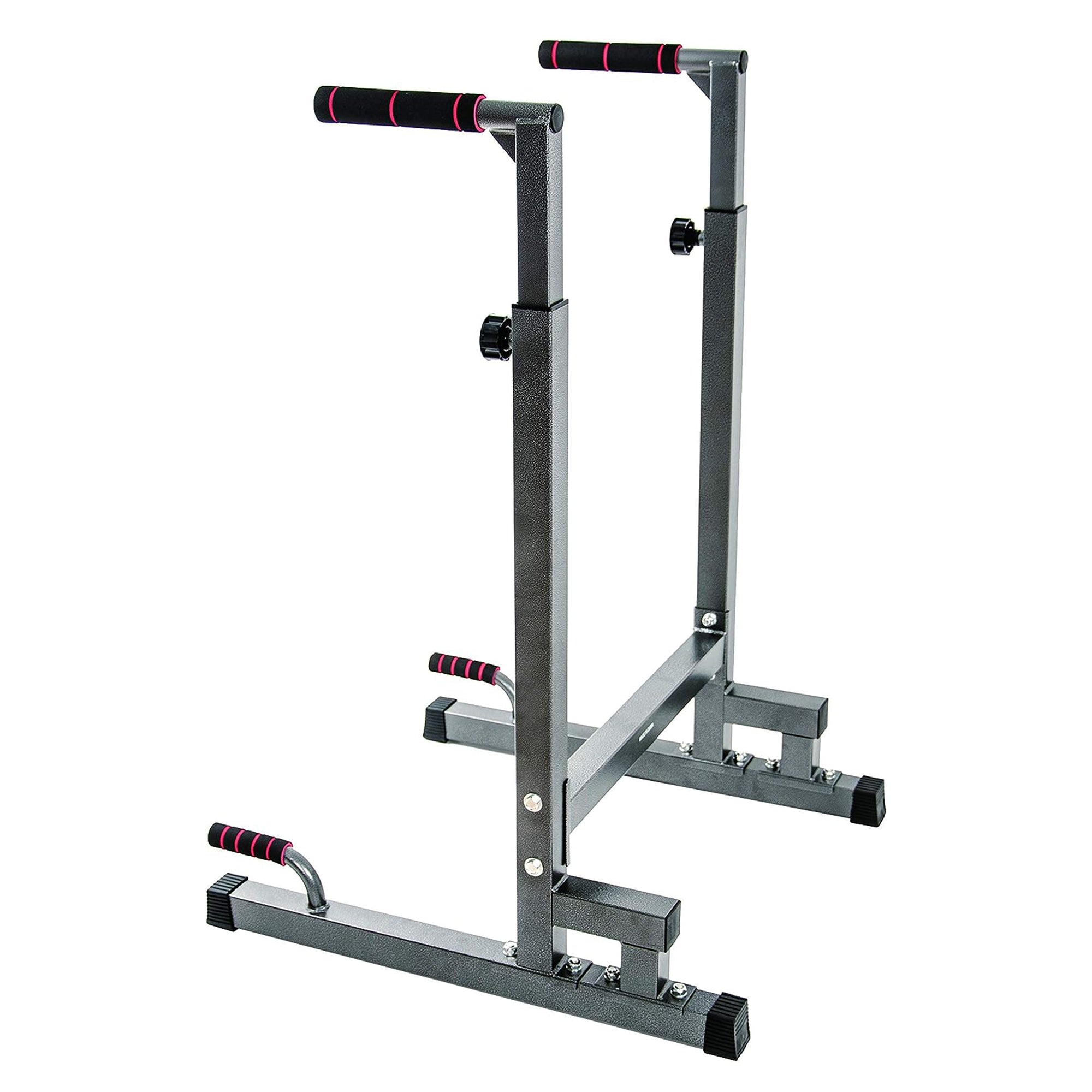 BalanceFrom Multi Function Home Gym Exercise Dip Stand, 500lb Capacity, Gray - Smart-nests
