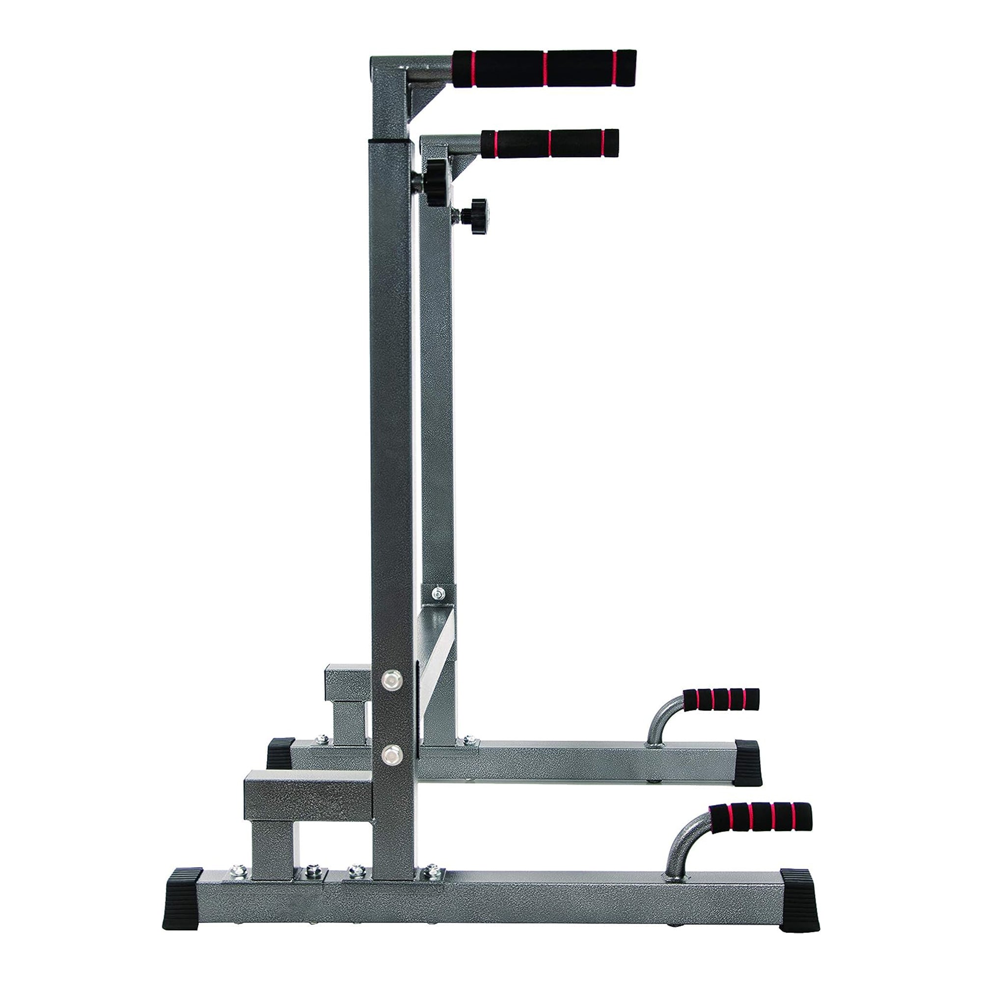 BalanceFrom Multi Function Home Gym Exercise Dip Stand, 500lb Capacity, Gray - Smart-nests