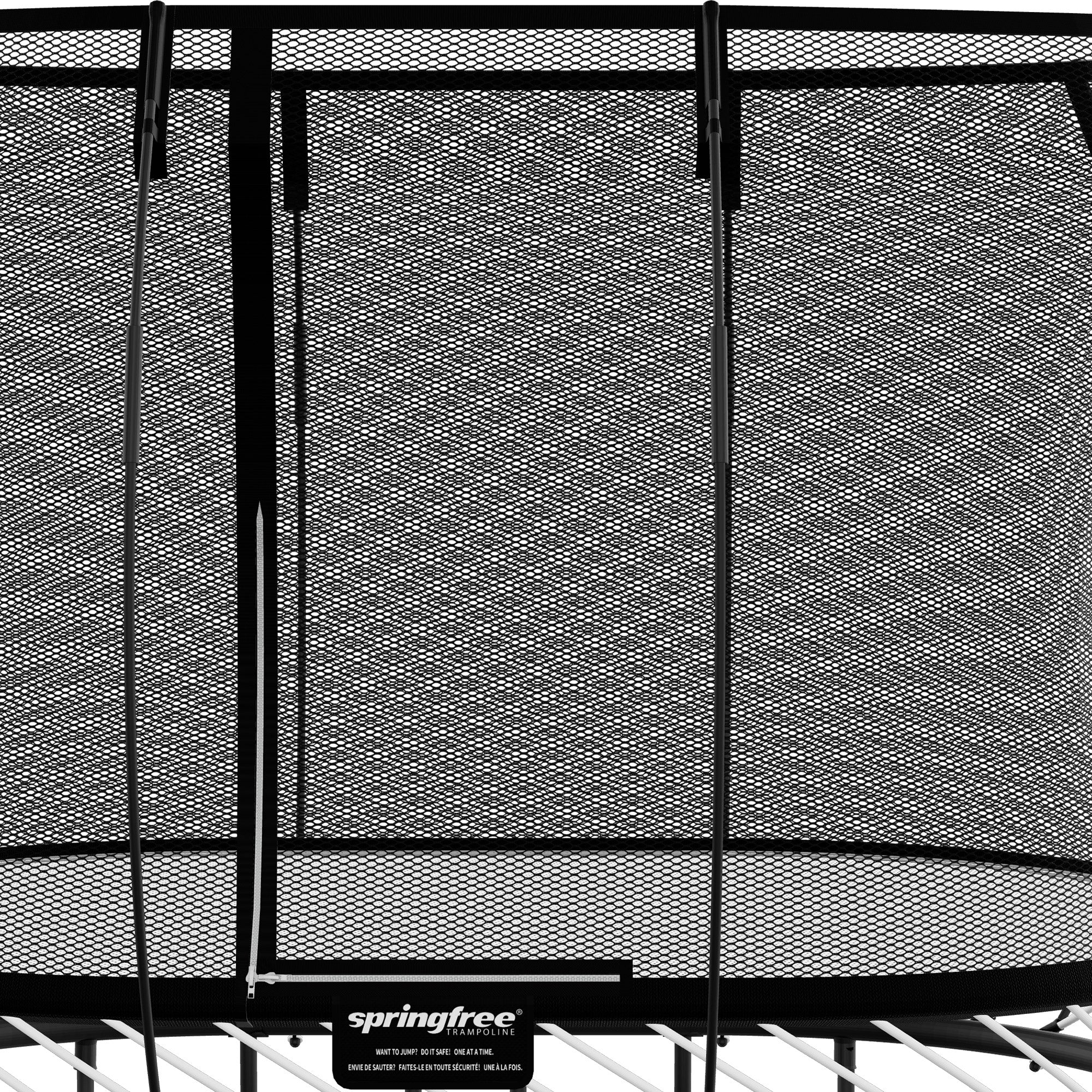Springfree 6' x 9' Oval Outdoor Backyard Trampoline with FlexiNet and Soft Edge - Smart-nests