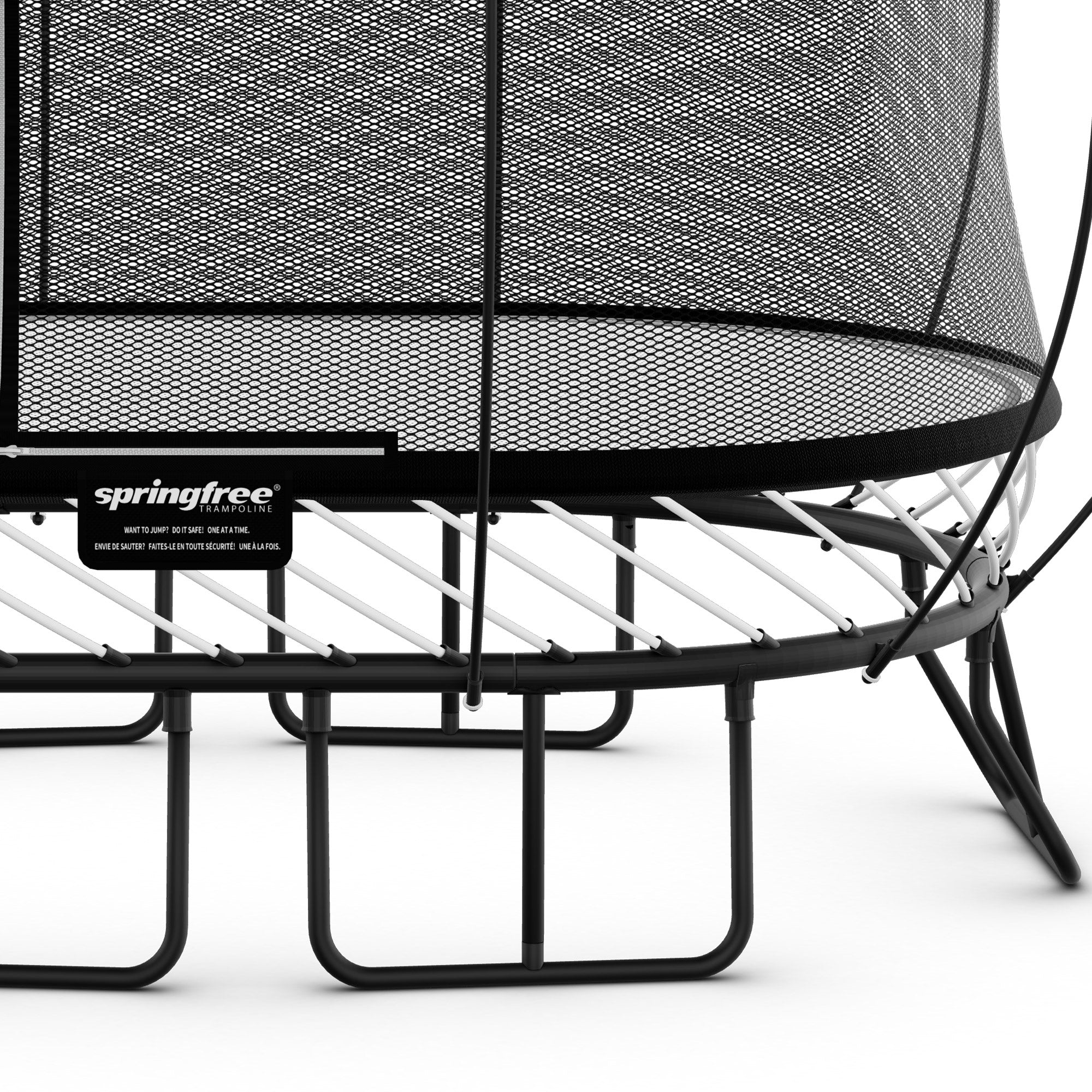 Springfree 6' x 9' Oval Outdoor Backyard Trampoline with FlexiNet and Soft Edge - Smart-nests