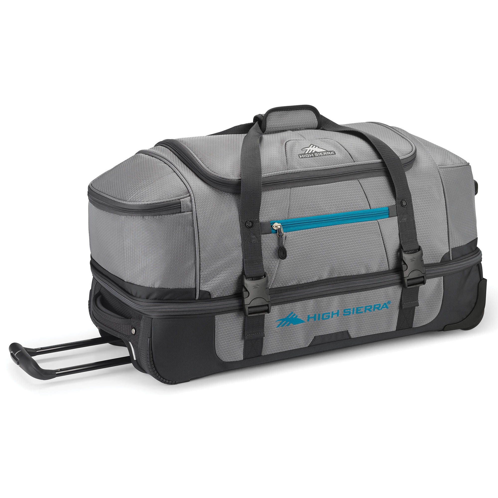 High Sierra Fairlead 28 Inch Drop Bottom Wheeled Duffel Bag Luggage (Open Box) - Smart-nests