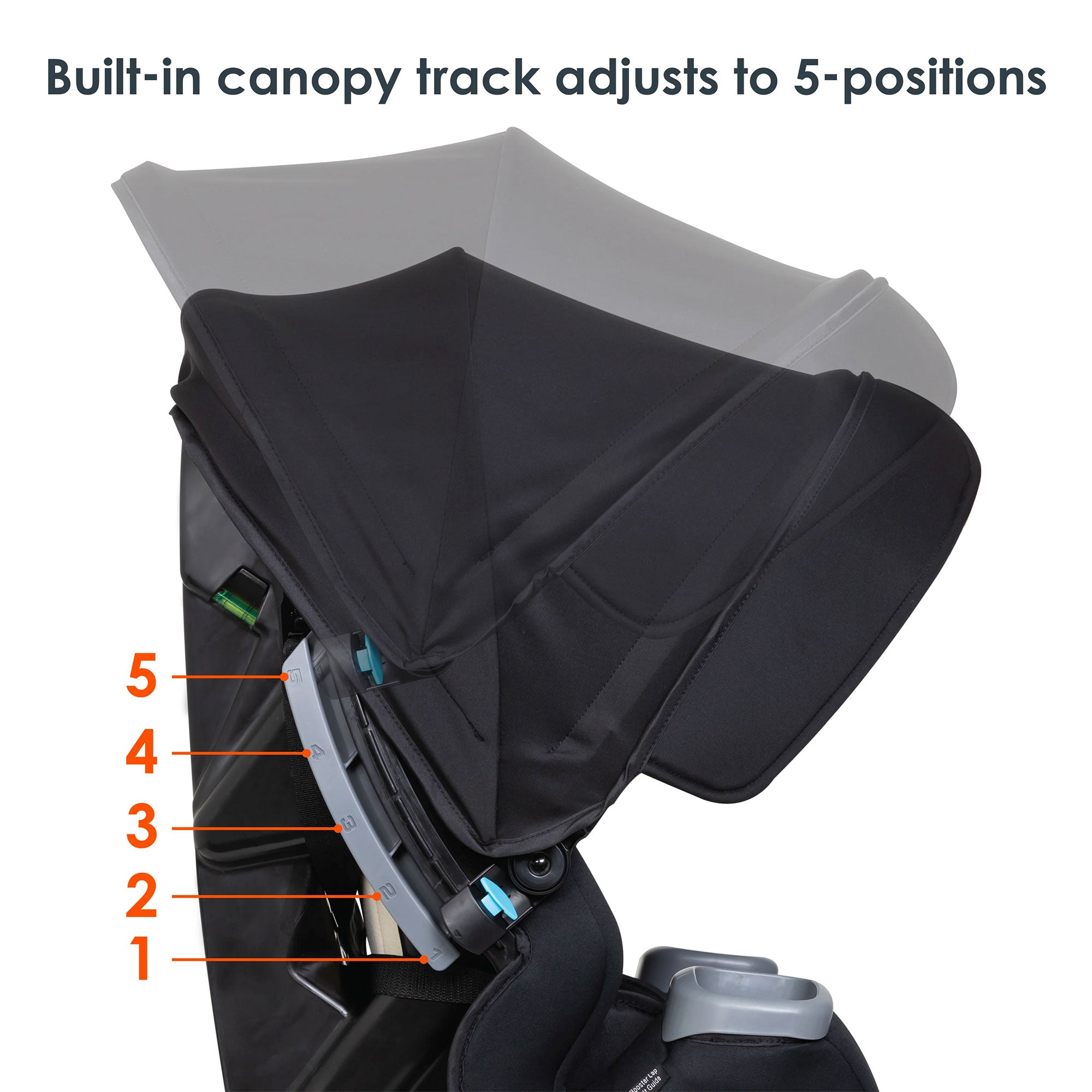 Baby Trend Cover Me 4 in 1 Convertible Car Seat w/ Canopy, Scooter (Black/Red) - Smart-nests