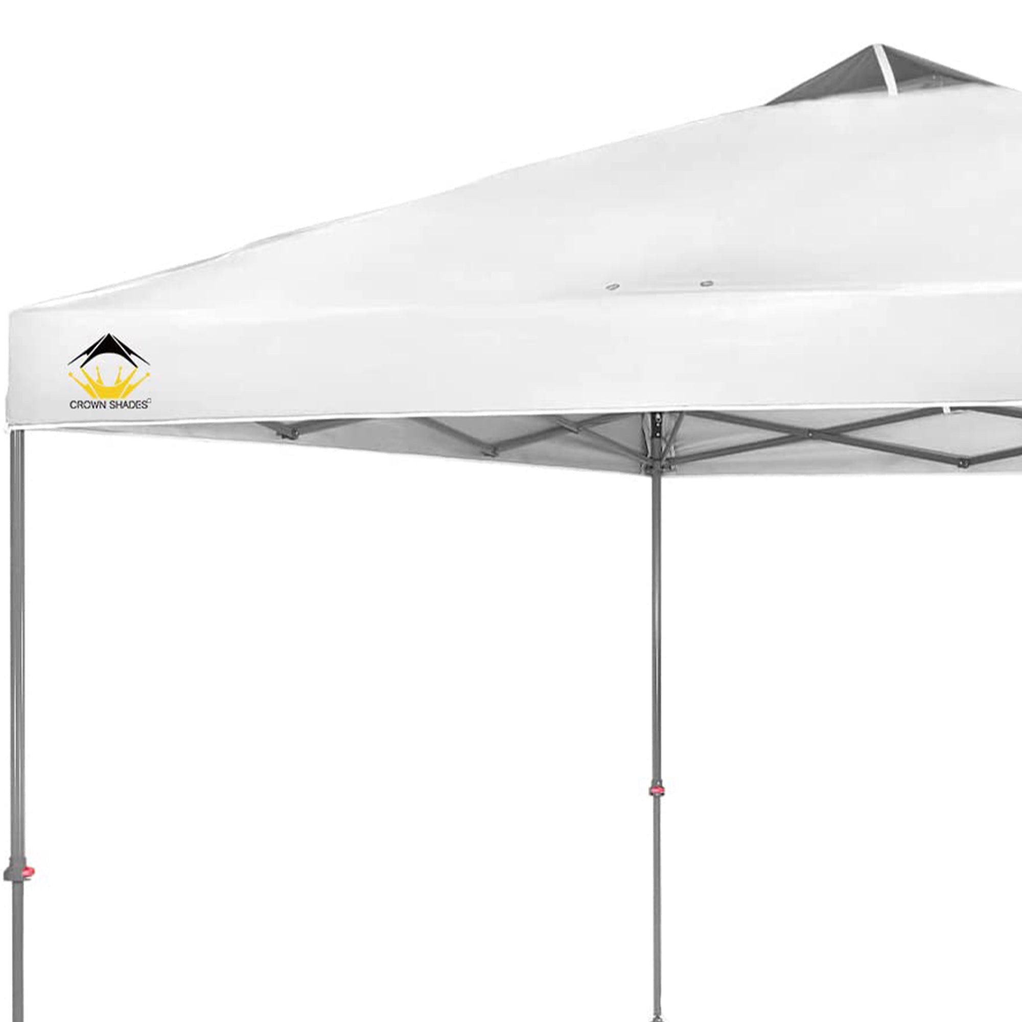 10 x 10 Foot Instant Pop Up Folding Shade Canopy w/Carry Bag, White (Used) - Smart-nests