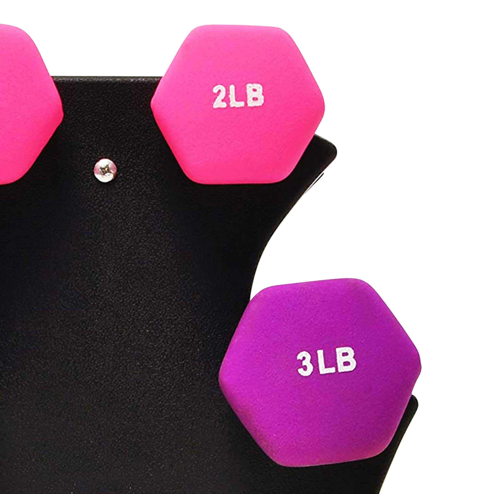 BalanceFrom Fitness 2, 3, and 5 Pound Neoprene Coated Dumbbell Set with Stand - Smart-nests