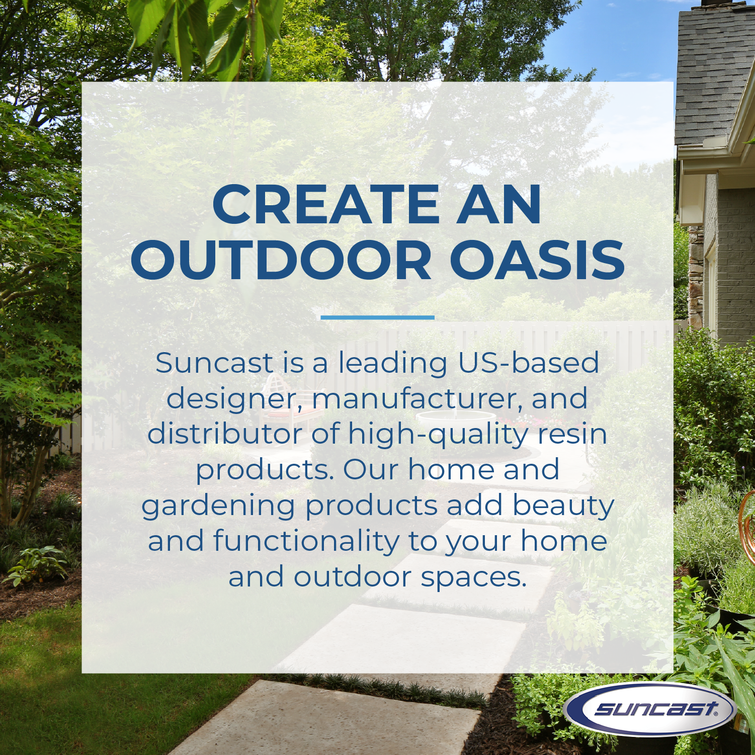 Suncast Farmington Hideaway Outdoor Garden Hose Storage Pot Container, Stoney - Smart-nests