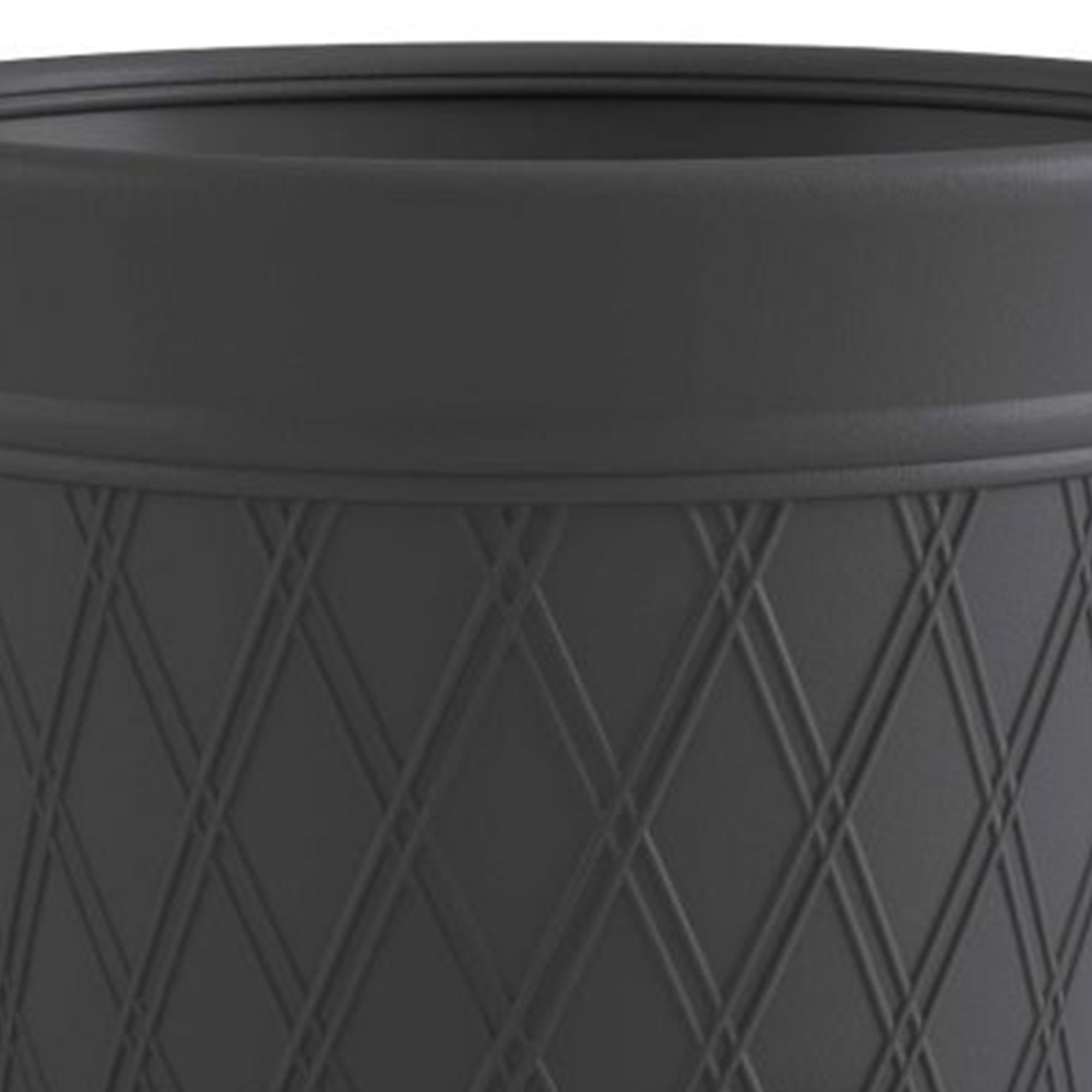 Suncast 14 x 12" Resin Decorative Hideaway Outdoor Garden Hose Storage Pot, Gray - Smart-nests
