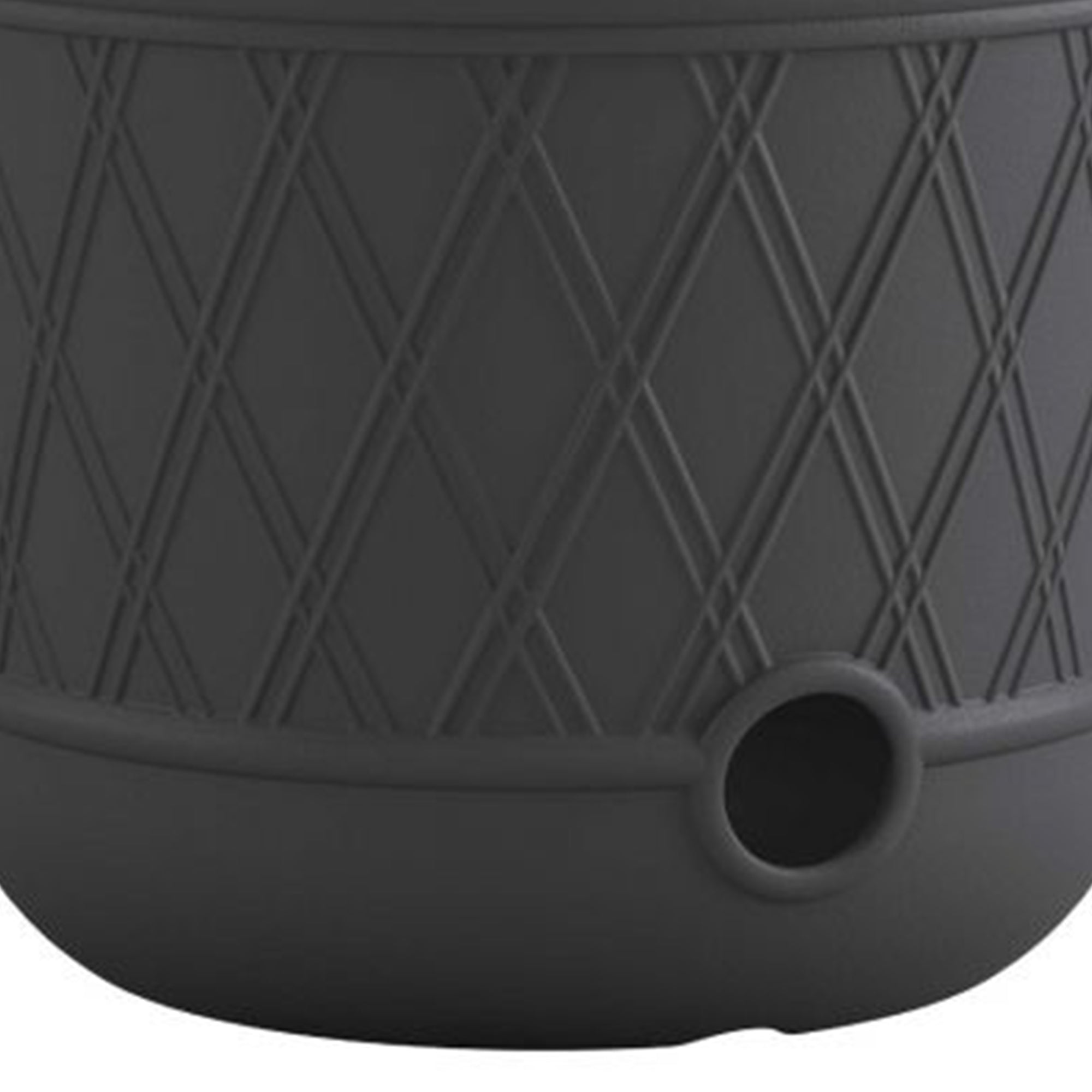 Suncast 14 x 12" Resin Decorative Hideaway Outdoor Garden Hose Storage Pot, Gray - Smart-nests