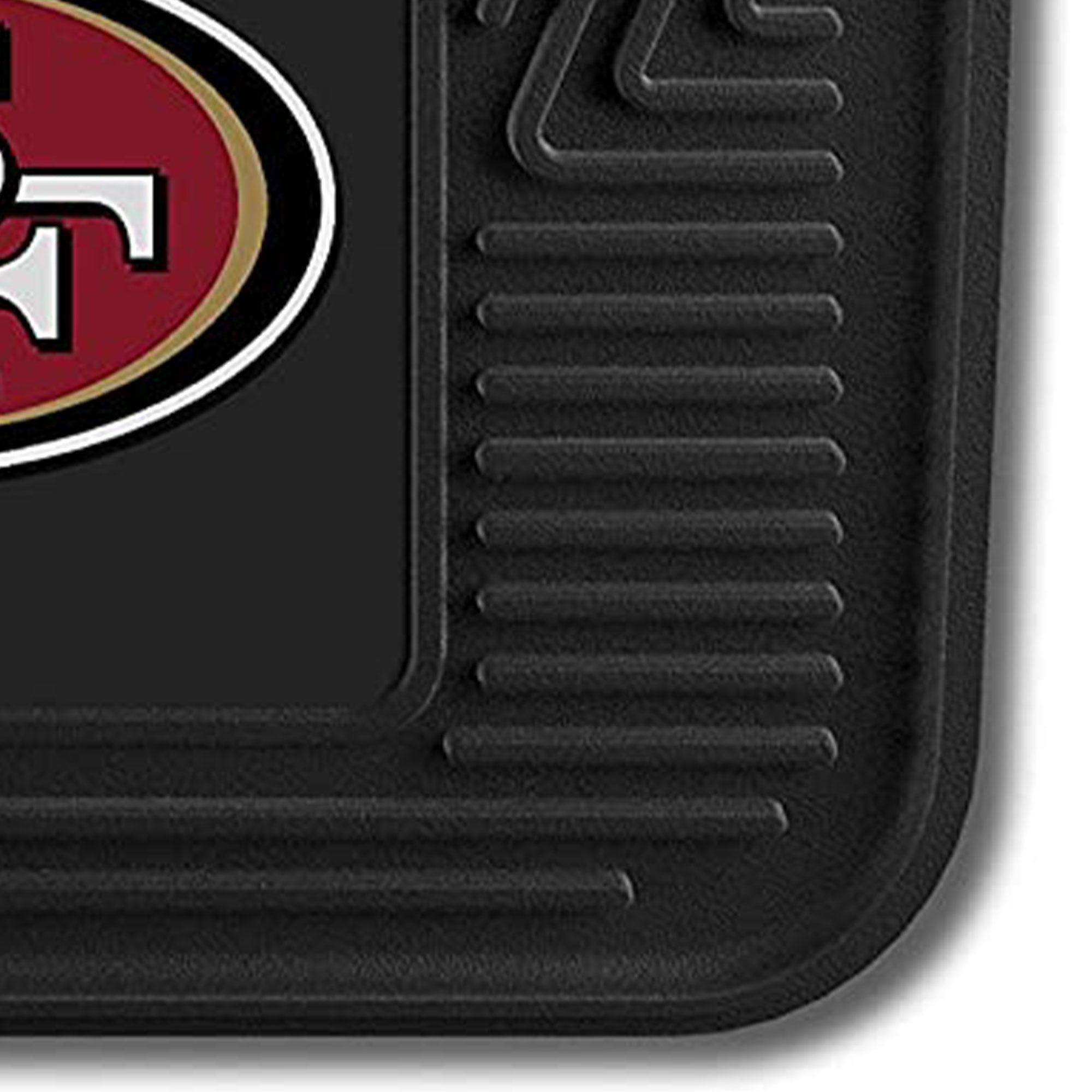 Fanmats 27 x 17" Vinyl Front Row Car Floor Mat 2 Piece Set, San Francisco 49ers - Smart-nests