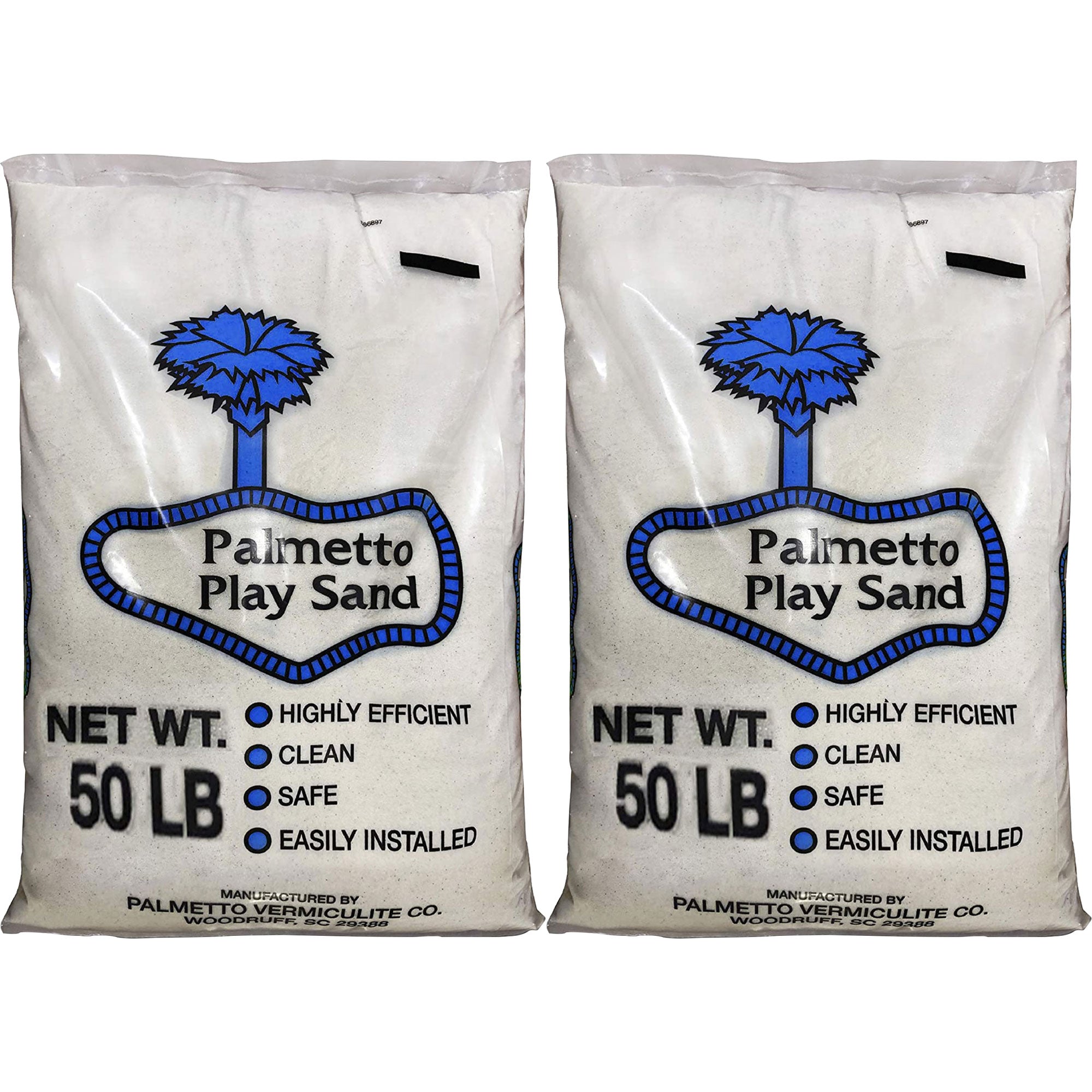 Palmetto Natural Play Sand for Sand Box & Play Areas, 50 Pounds, Creme (2 Pack) - Smart-nests