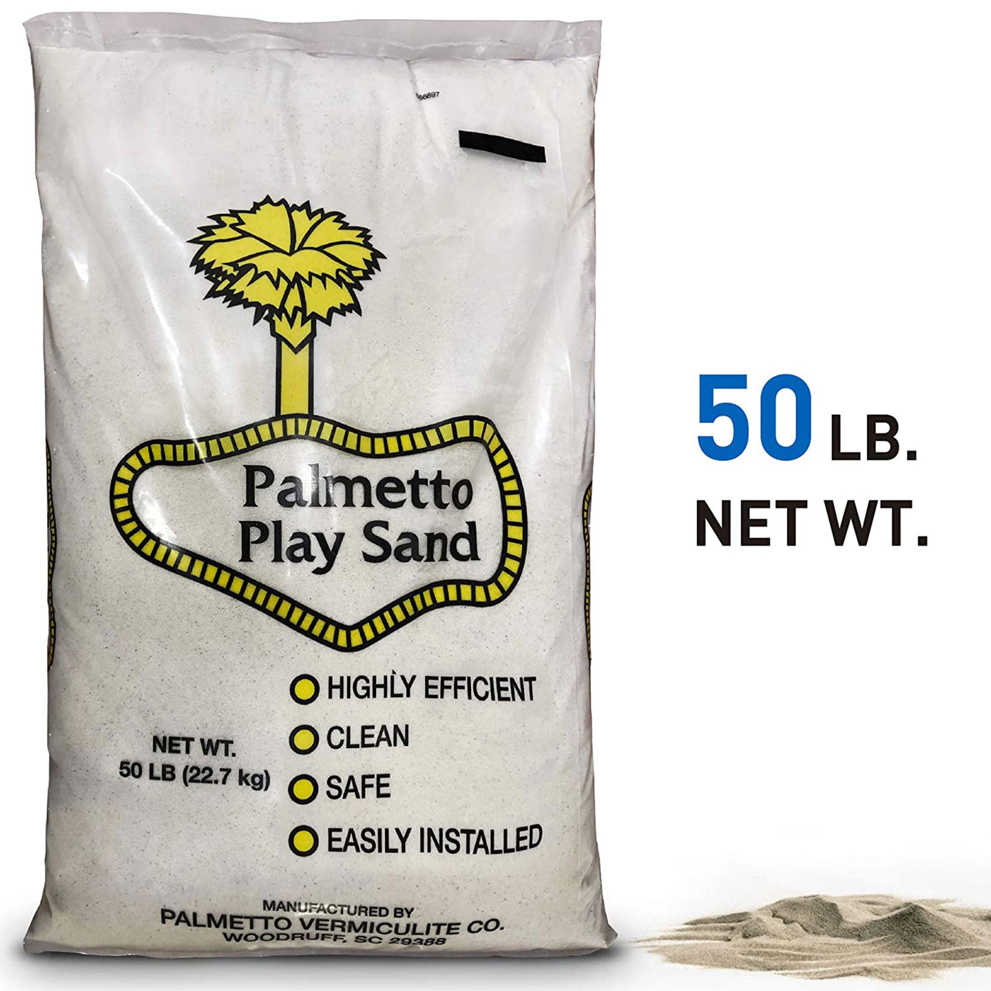 Palmetto Natural Play Sand for Sand Box & Play Areas, 50 Pounds, Creme (2 Pack) - Smart-nests