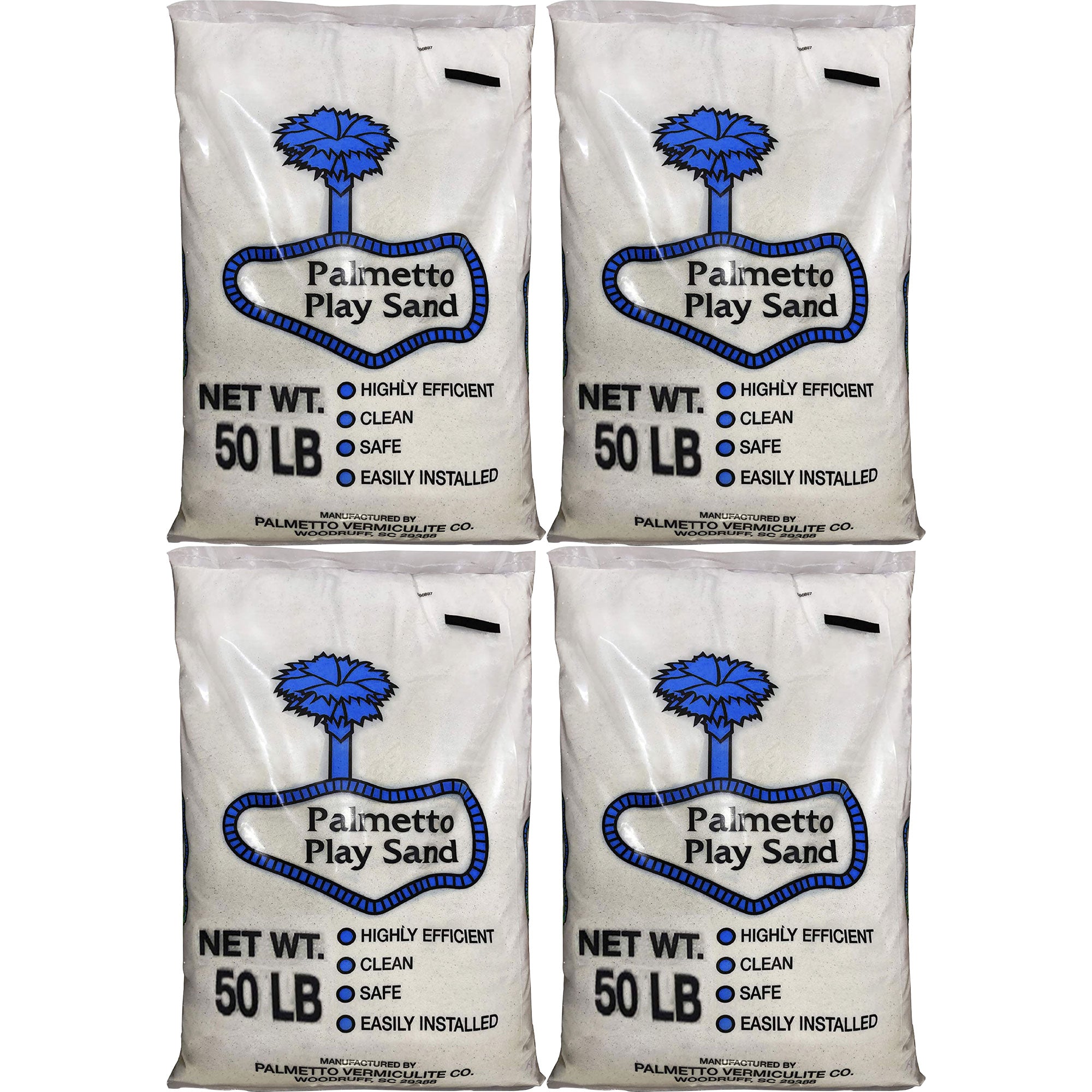 Palmetto Natural Play Sand for Sand Box & Play Areas, 50 Pounds, Creme (4 Pack) - Smart-nests