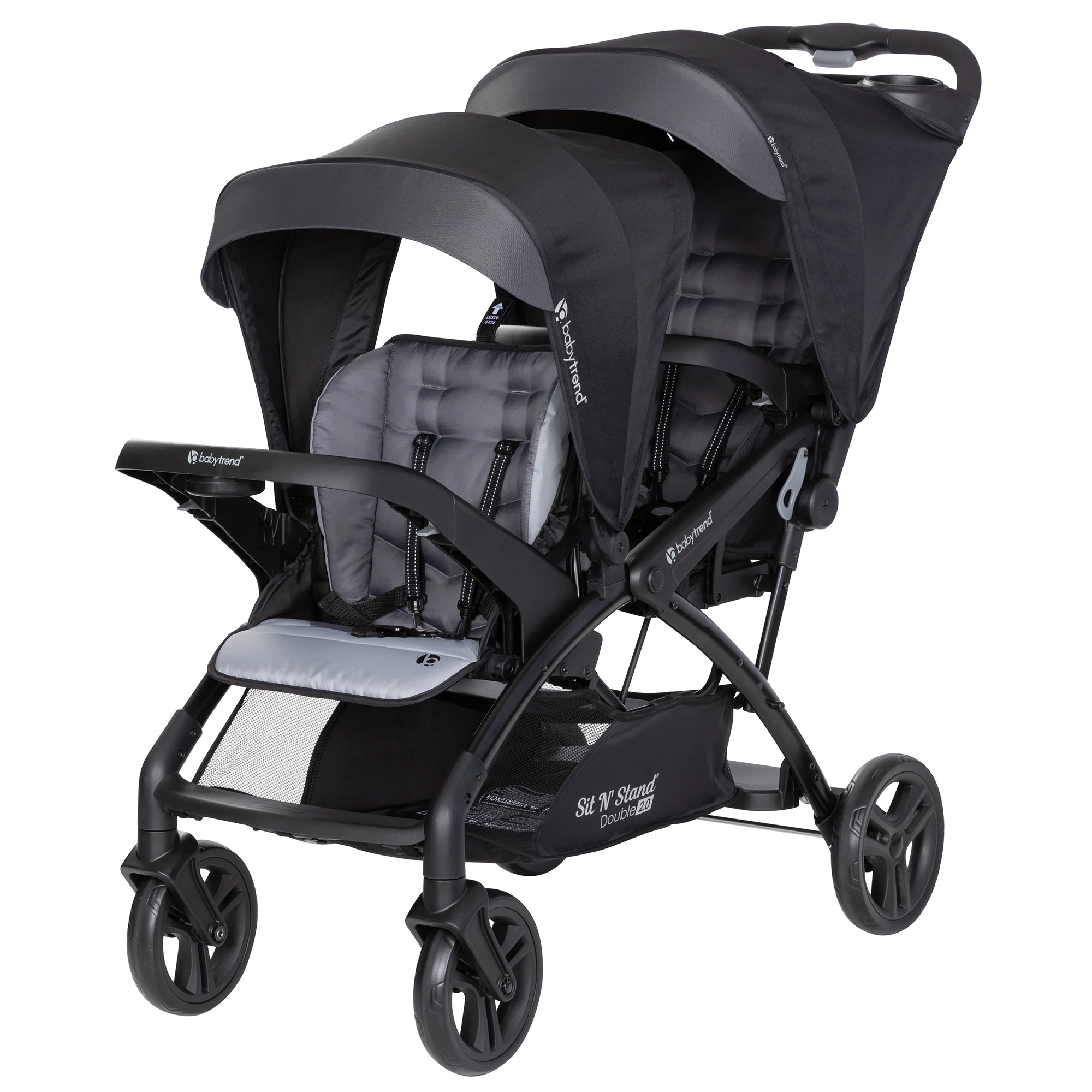 Baby Trend Sit N Stand Double Stroller with EZ-Lift Plus Infant Car Seat, Stormy - Smart-nests