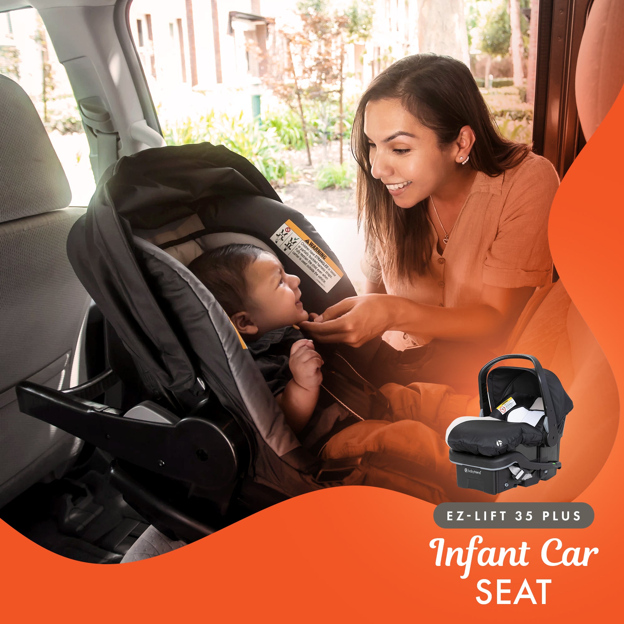 Baby Trend Sit N' Stand Double Stroller with EZ-Lift Plus Infant Car Seat, Khaki - Smart-nests