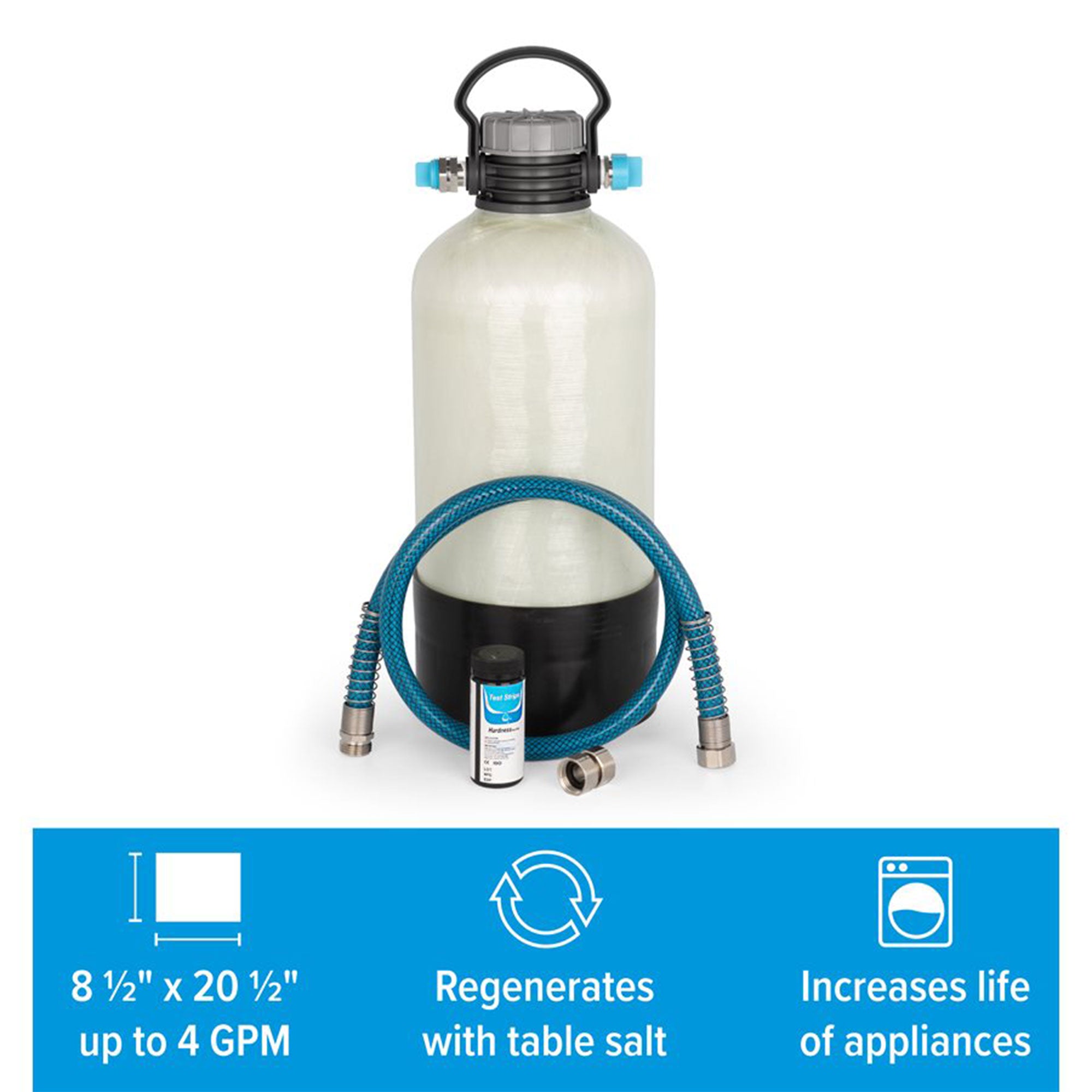 Camco TastePURE Portable Compact 4 GPM Hard Water Softener Kit for RV and Boat - Smart-nests