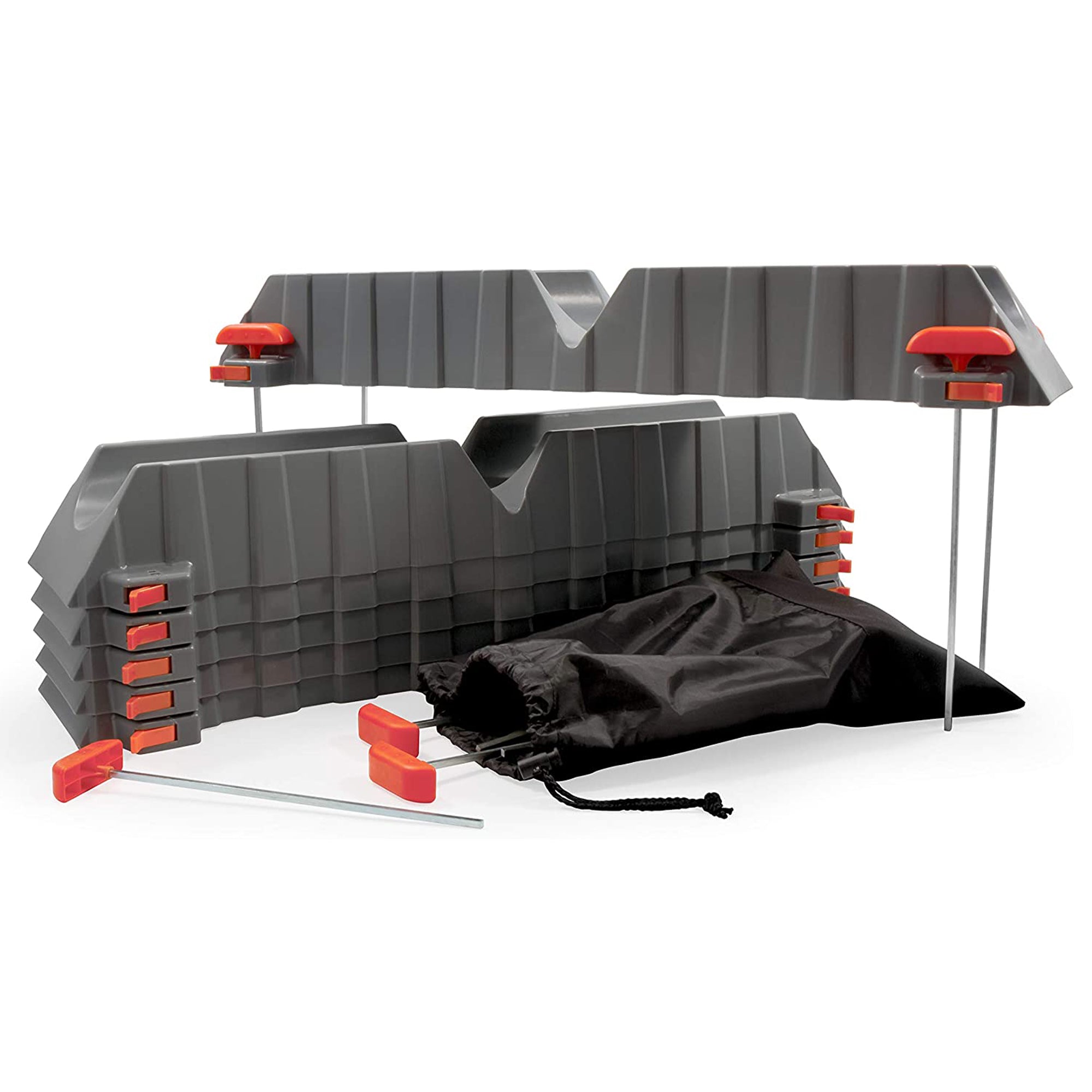Camco 43071 Adjustable Stackable Sewer Hose Drain Support Kit for RV (6 Troughs) - Smart-nests