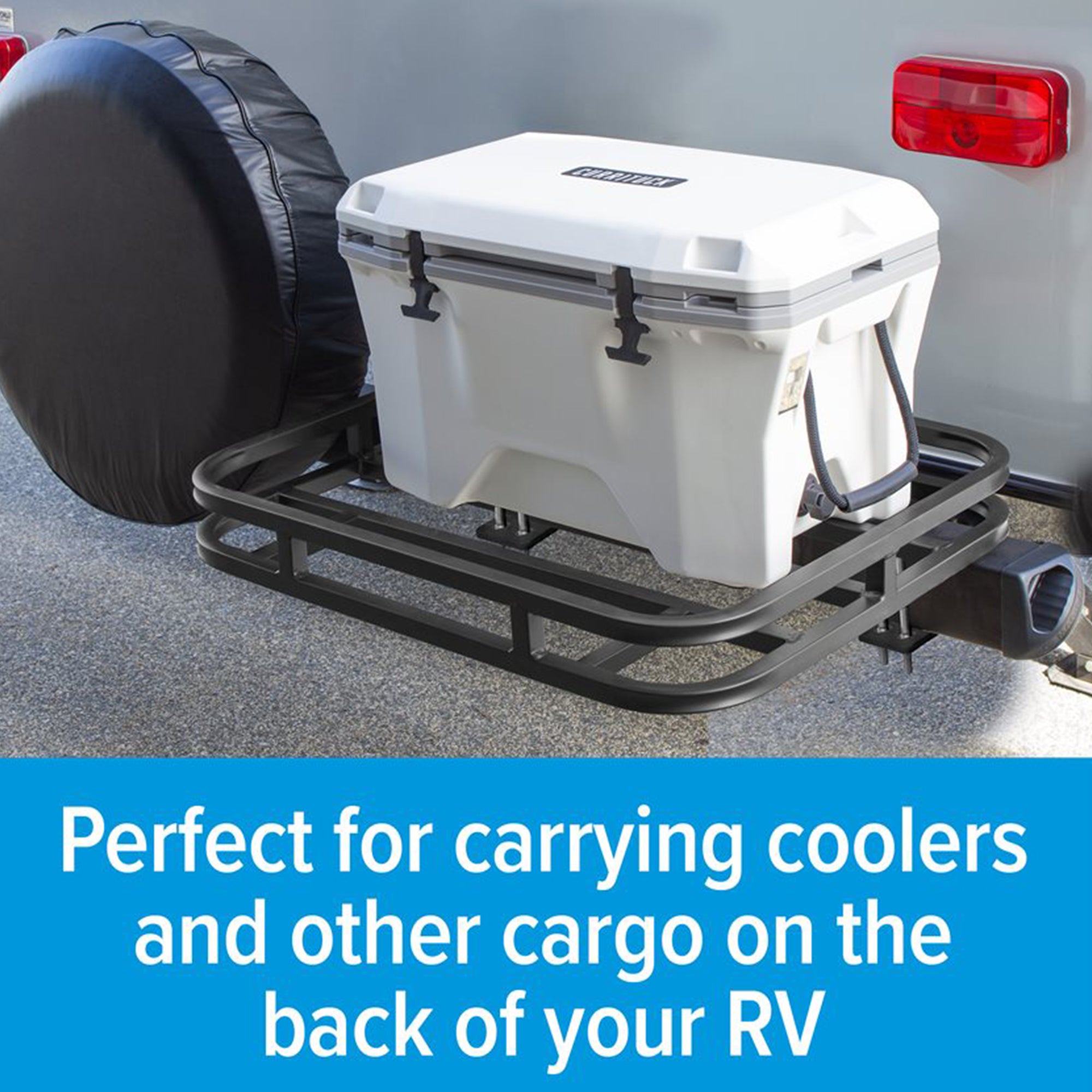 Eaz-Lift RV Bumper Mounted Cargo Gear Carrier, Hitch Rack for 4" & 4.5" Bumpers - Smart-nests