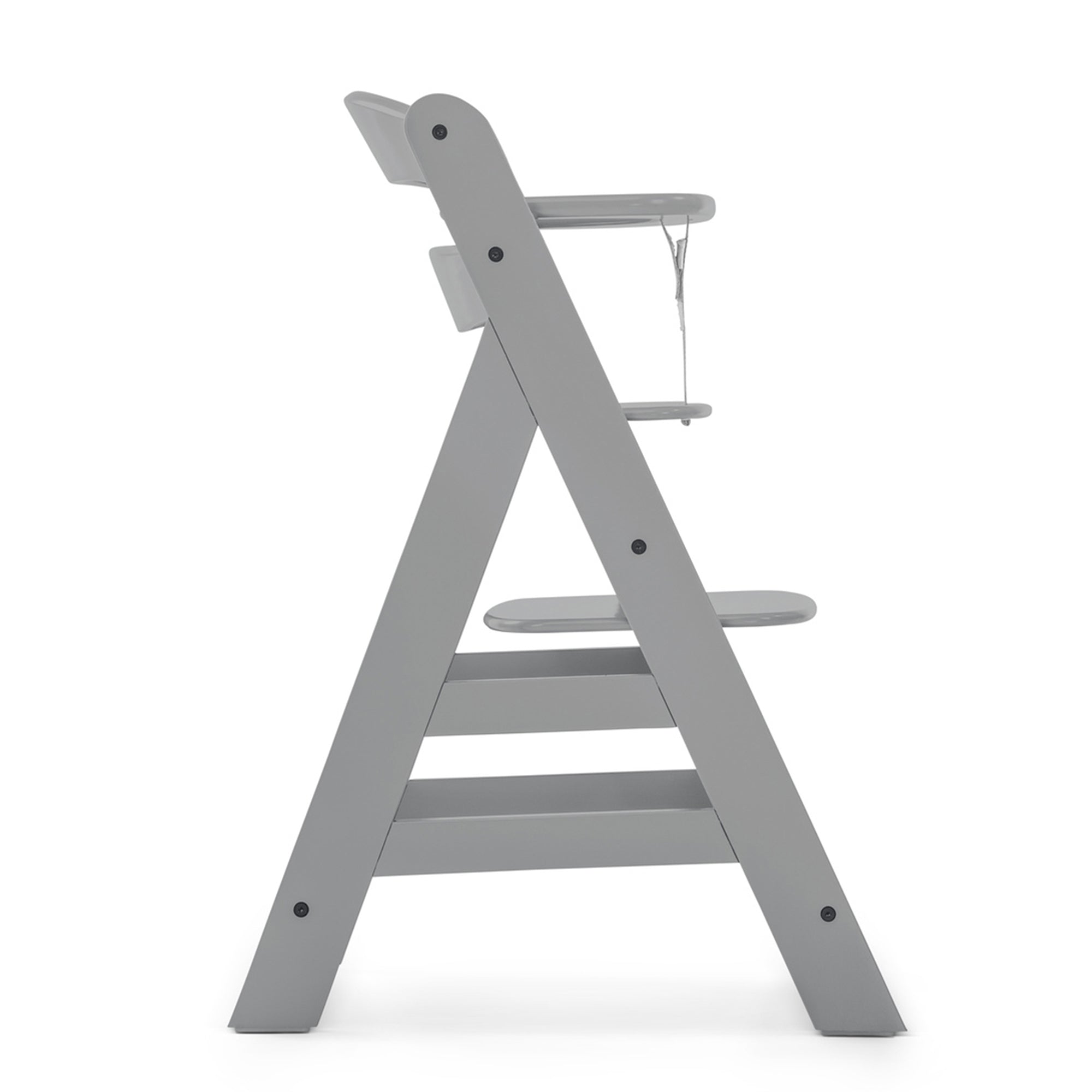Hauck Alpha+ Wooden High Chair with Tray and Safety Bar, Grey - Smart-nests
