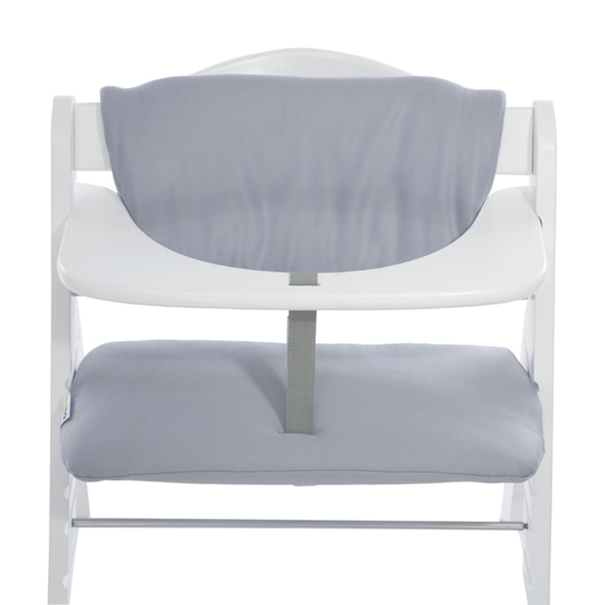 hauck Alpha+ Grow Along Wooden High Chair w/White Tray Table & Grey Cushion - Smart-nests