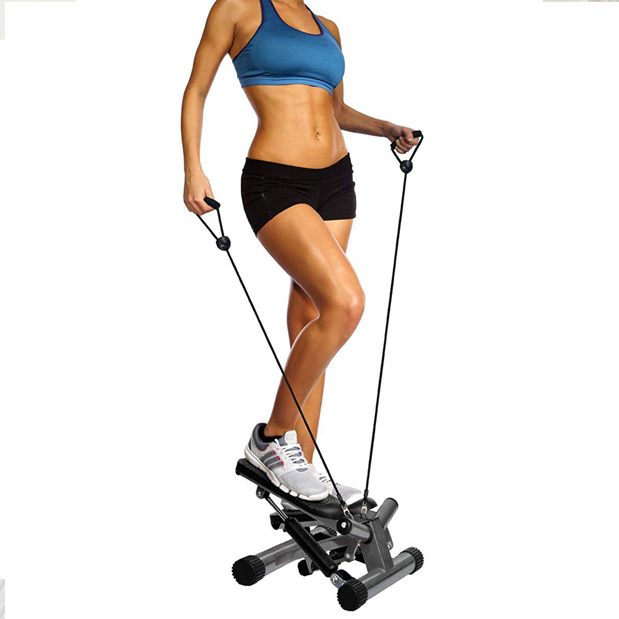 BalanceFrom Fitness Adjustable Mini Stepper with LCD Monitor & Resistance Bands - Smart-nests