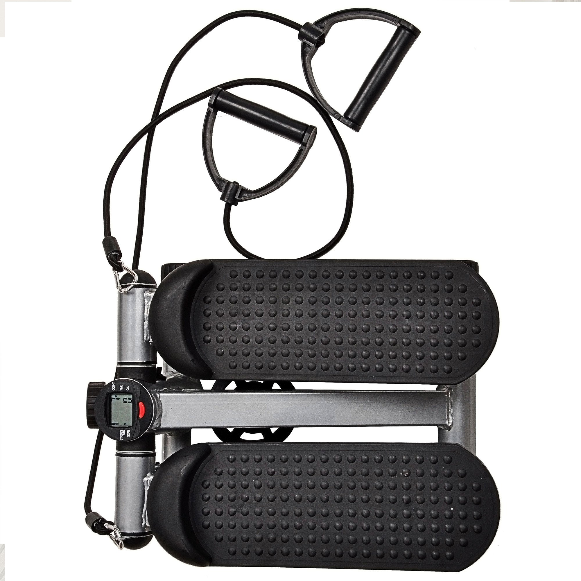 BalanceFrom Fitness Adjustable Mini Stepper with LCD Monitor & Resistance Bands - Smart-nests