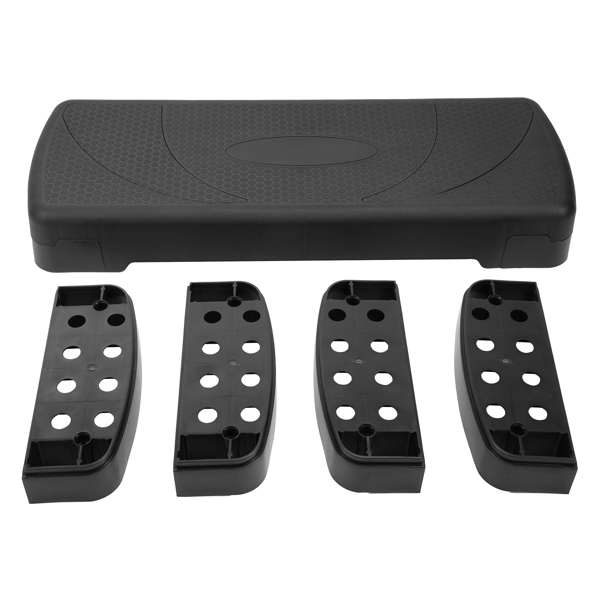 BalanceFrom Fitness Adjustable Workout Aerobic Step Platform Trainer w/Raisers - Smart-nests