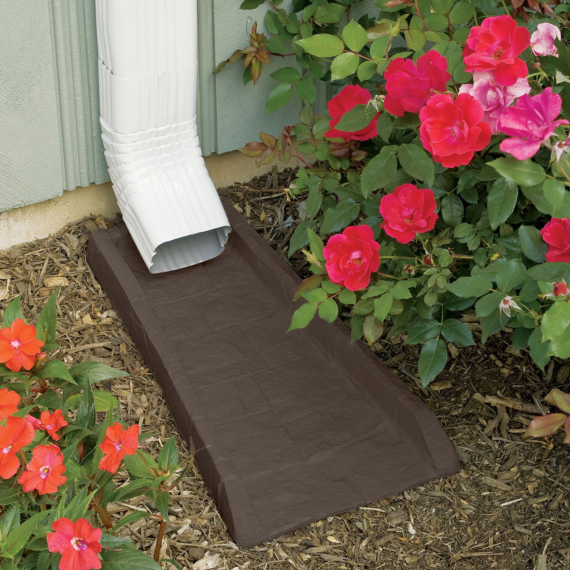 Suncast Decorative Splash Rain Gutter Drain Block Replacement Guard (10 Pack) - Smart-nests