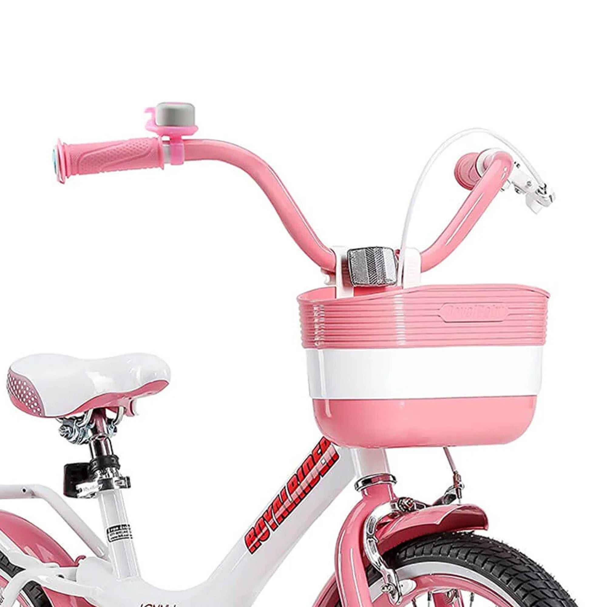 RoyalBaby Jenny Princess 20" Kids Bike w/ Kickstand, Basket & Bell, Pink EL - Smart-nests