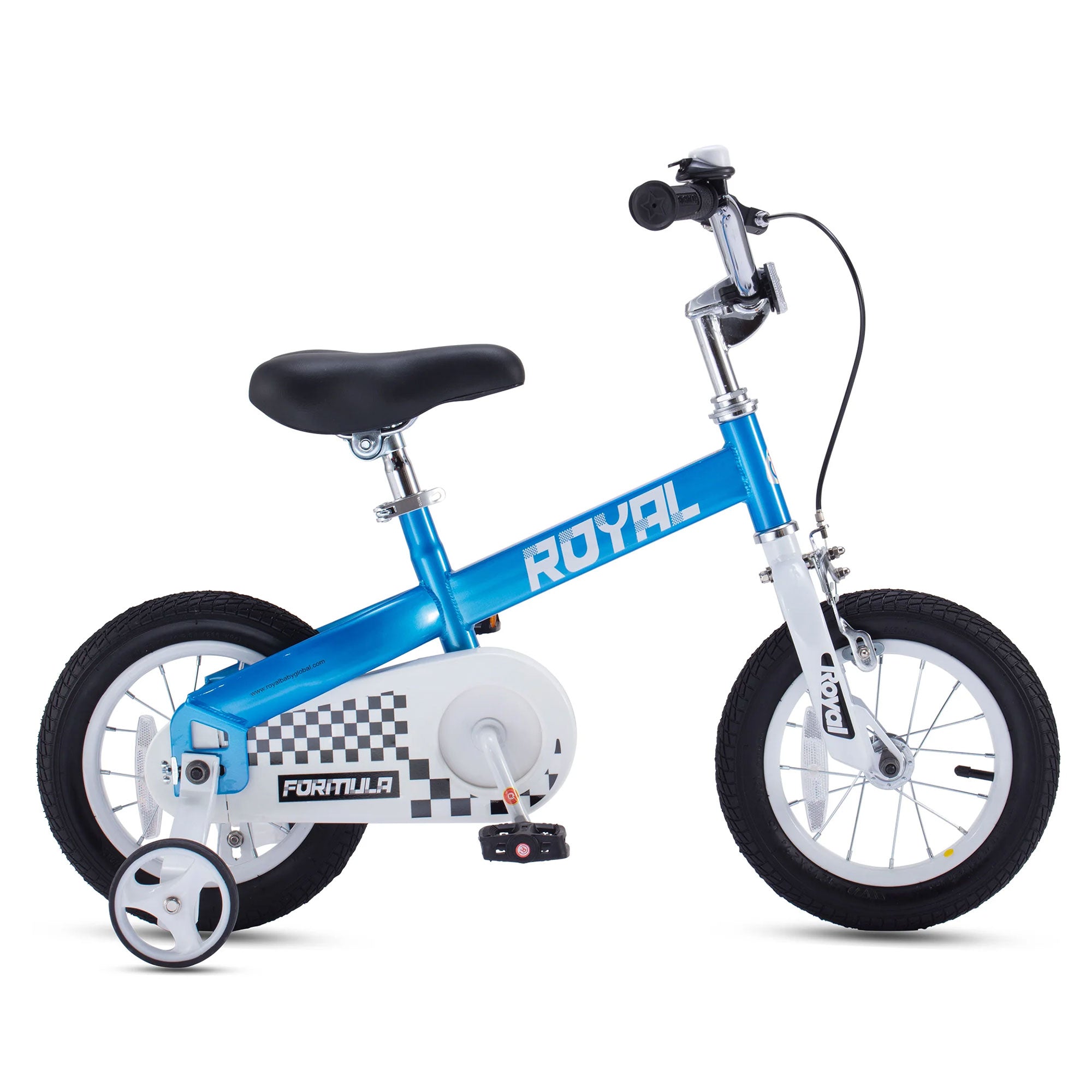 RoyalBaby Formula 12 Inch Kids Bike with Training Wheels & Coaster Brake, Blue - Smart-nests