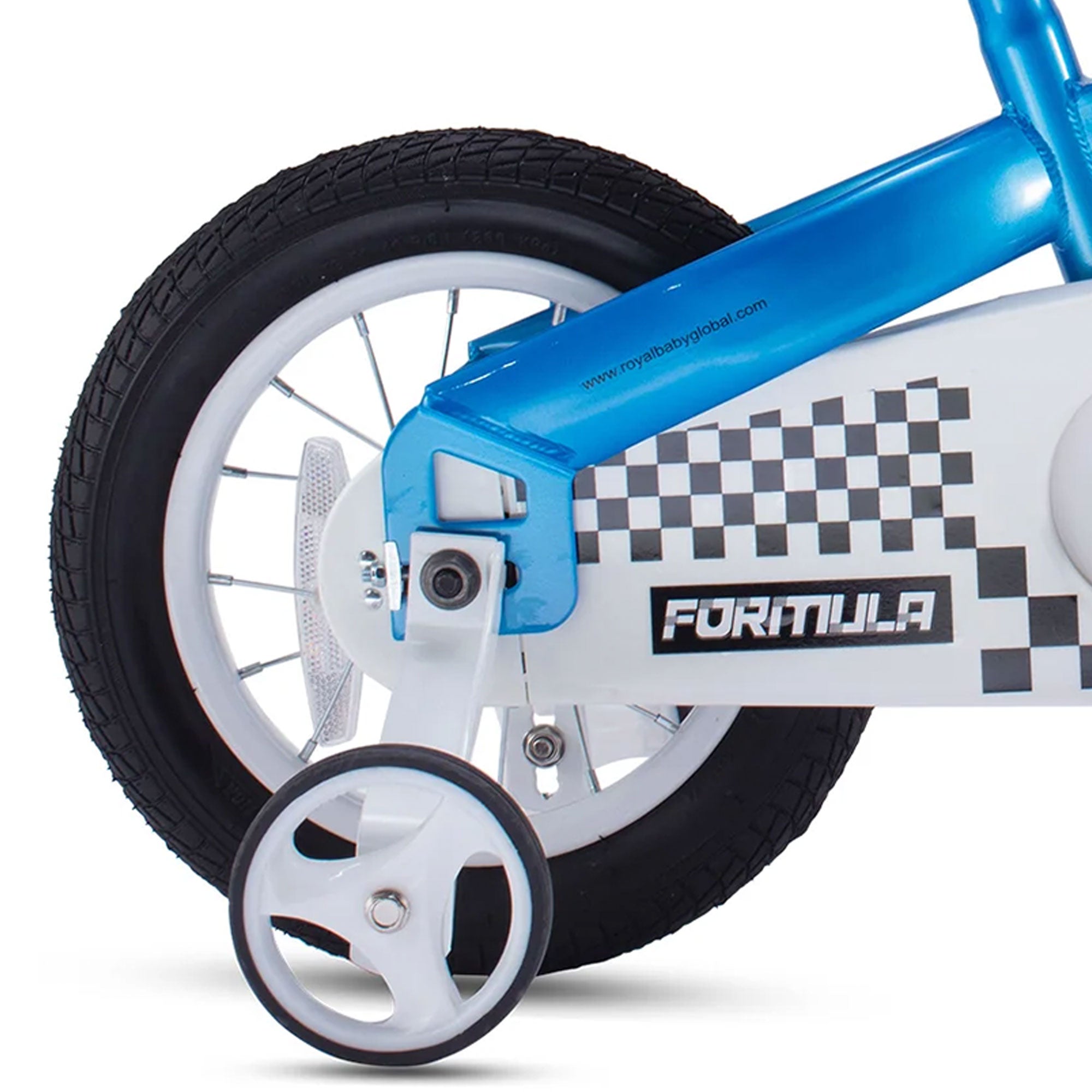 RoyalBaby Formula 12 Inch Kids Bike with Training Wheels & Coaster Brake, Blue - Smart-nests