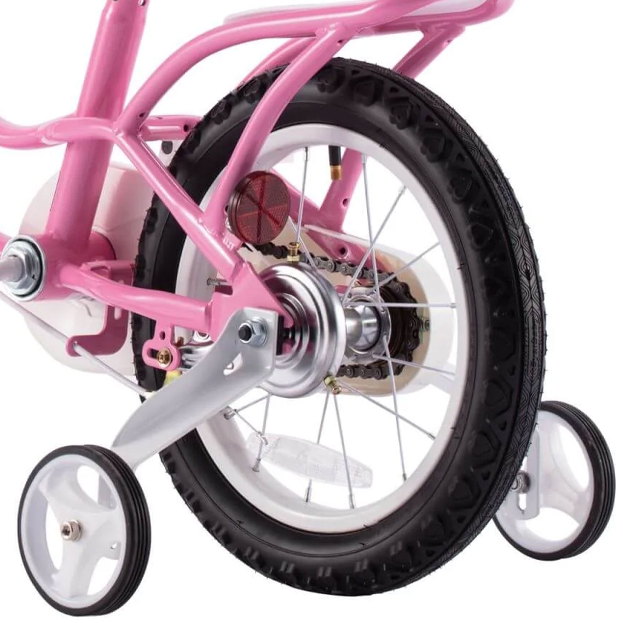 RoyalBaby Little Swan 12" Carbon Steel Kids Bicycle with Dual Hand Brakes, Pink - Smart-nests