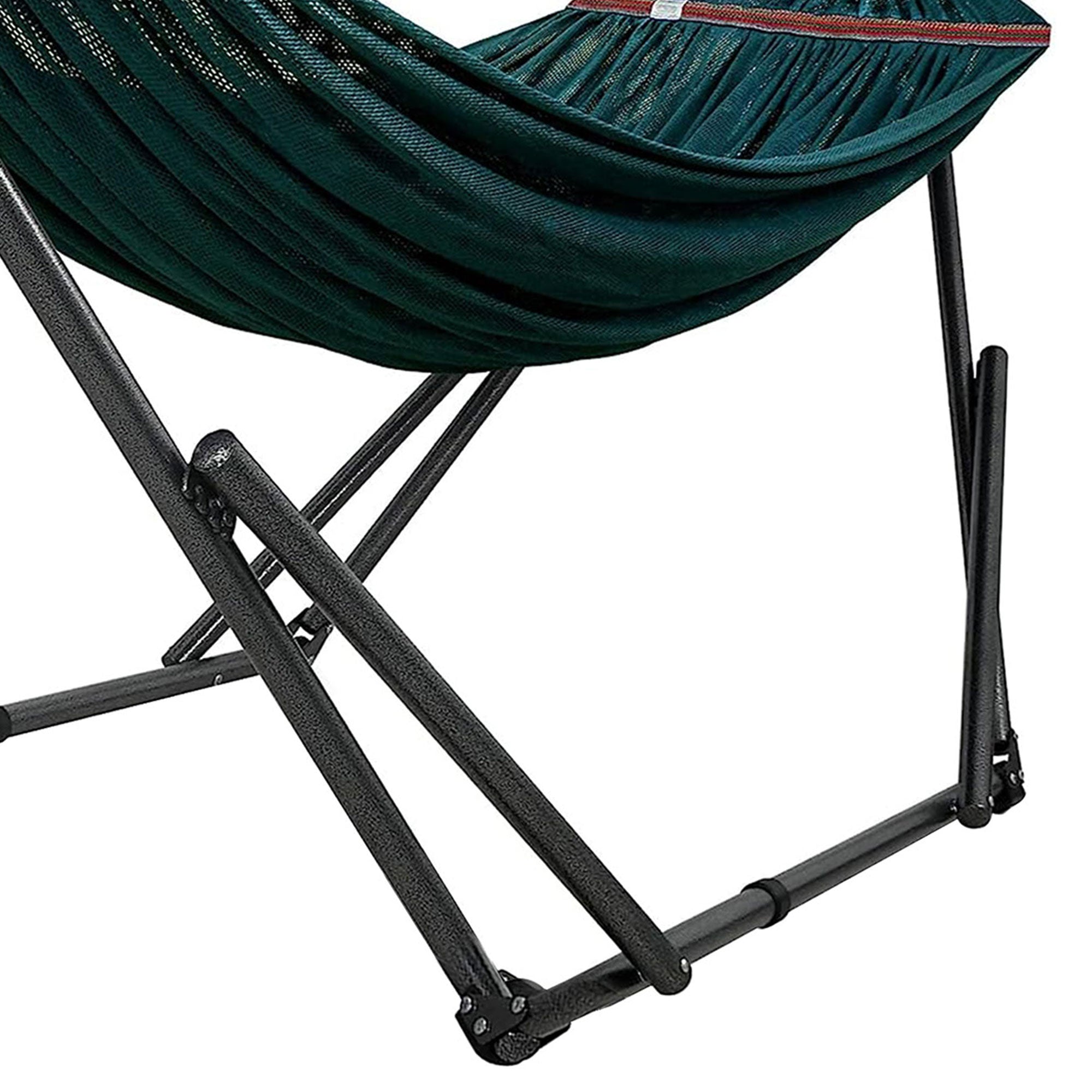 Tranquillo Universal 116" Double Hammock with Adjustable Stand and Bag, Peacock - Smart-nests