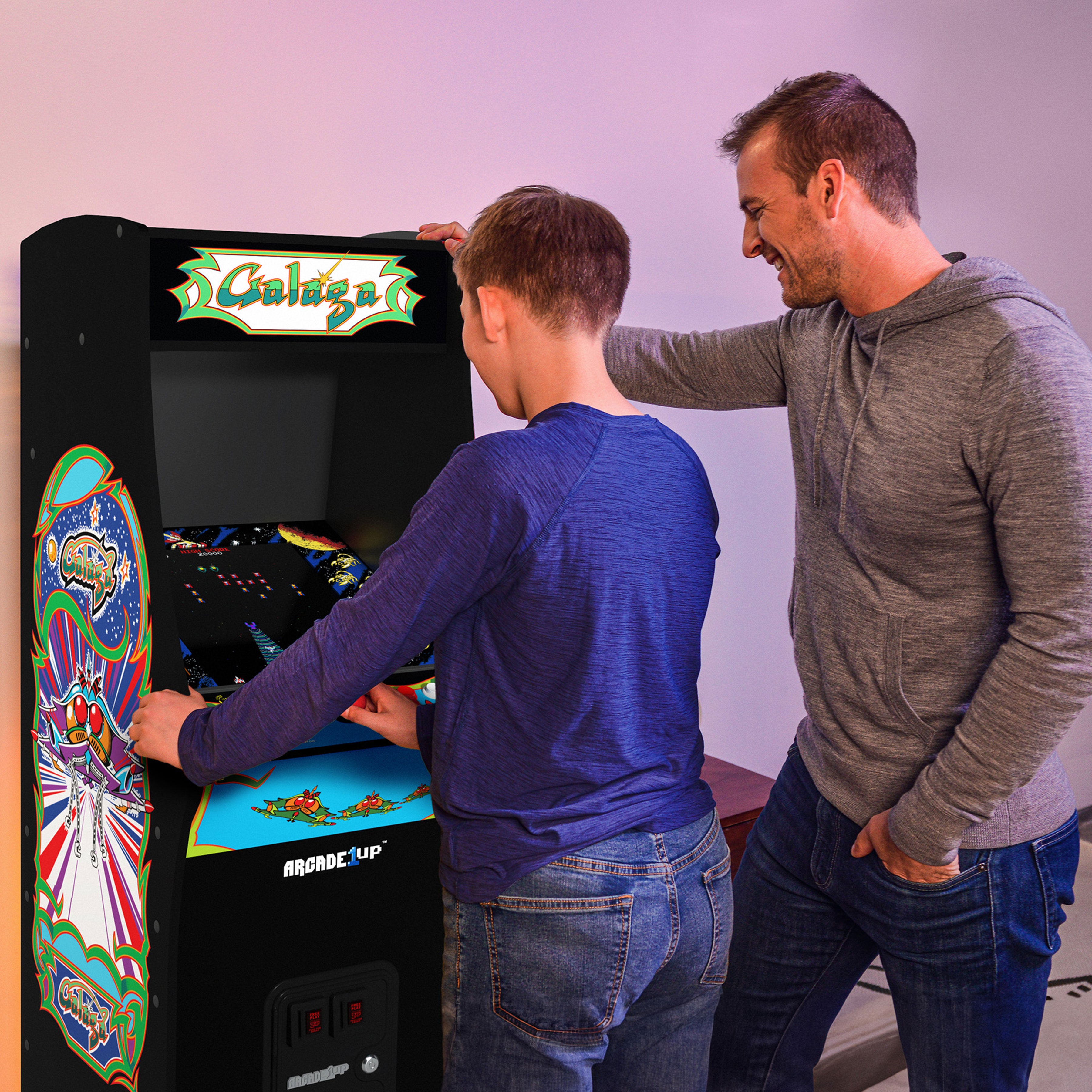 Arcade1Up GALAGA Deluxe 14 in 1 Arcade Game Machine 5-Foot Stand-Up Cabinet - Smart-nests