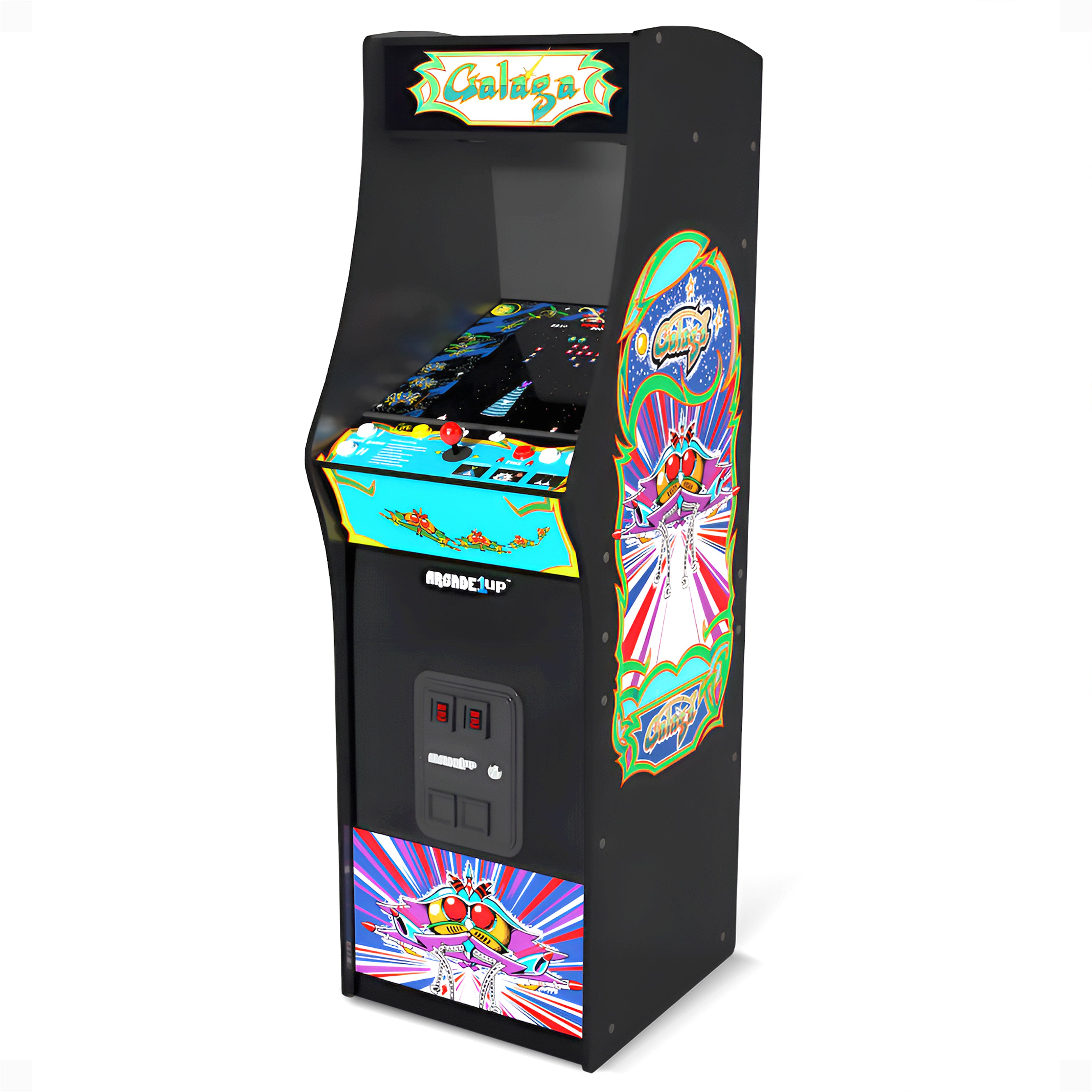 Arcade1Up GALAGA Deluxe 14 in 1 Arcade Game Machine 5-Foot Stand-Up Cabinet - Smart-nests