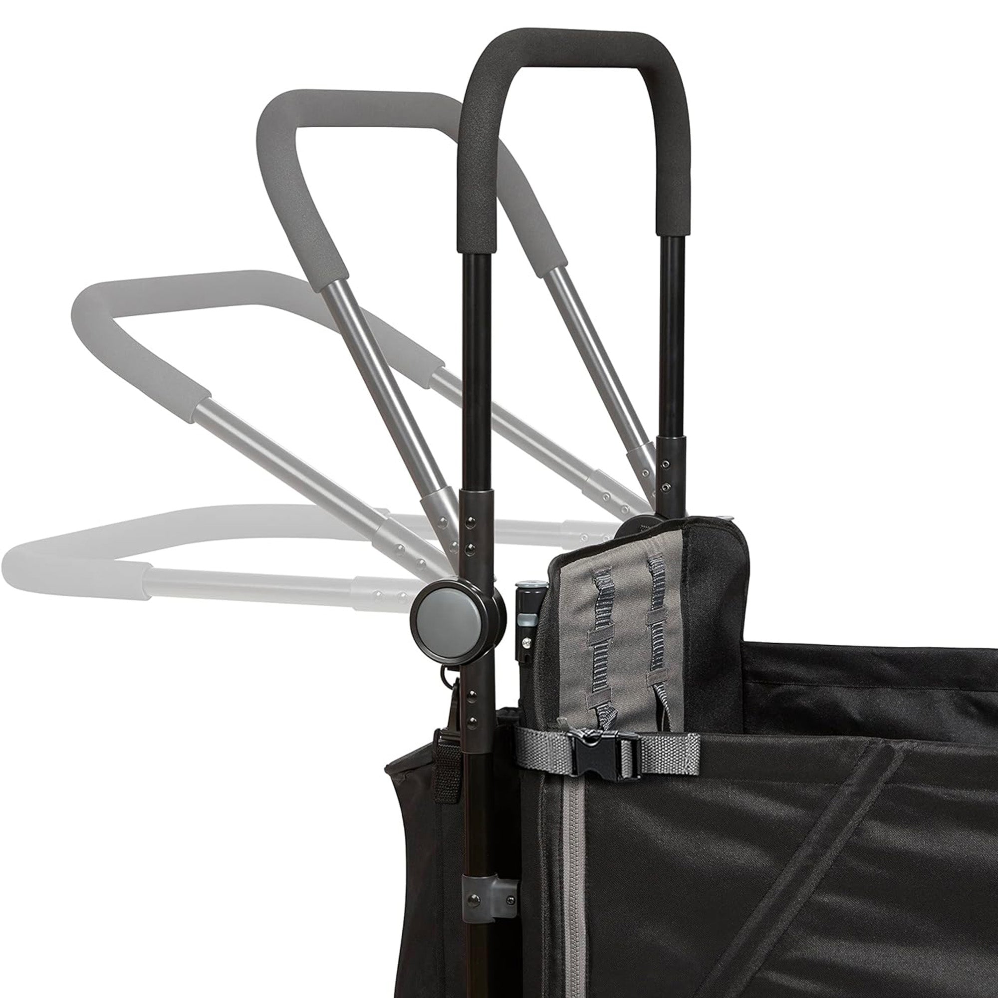 Radio Flyer Collapsible Trav’ler Stroll ‘N Wagon with Protective Cover, Black - Smart-nests