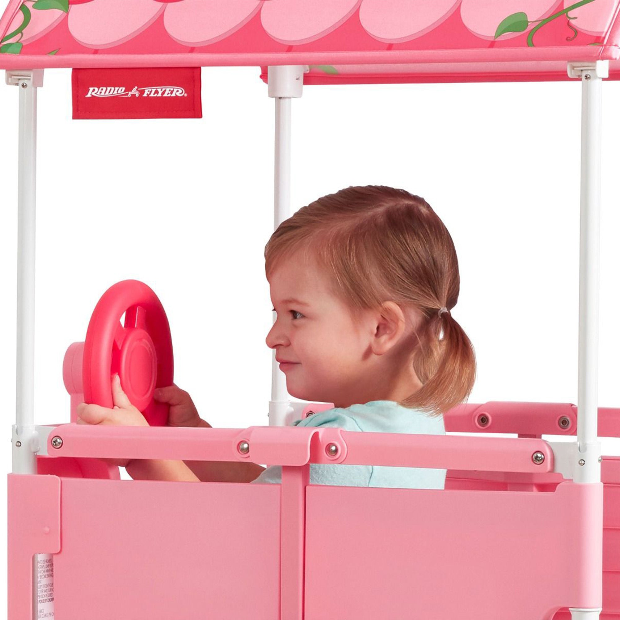 Radio Flyer Play & Fold Away Princess Castle Toy Slide Toddler Playhouse, Pink - Smart-nests