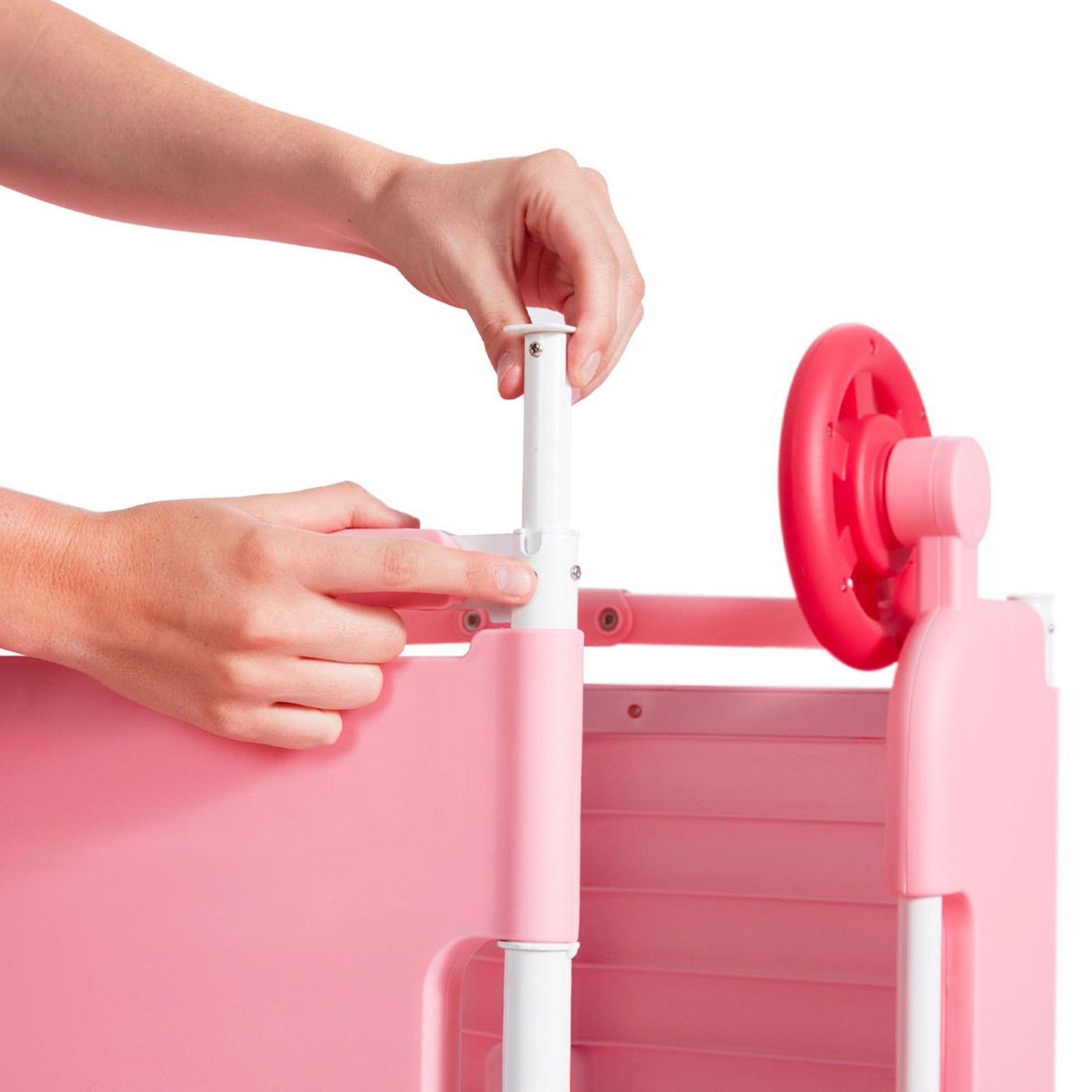Radio Flyer Play & Fold Away Princess Castle Toy Slide Toddler Playhouse, Pink - Smart-nests