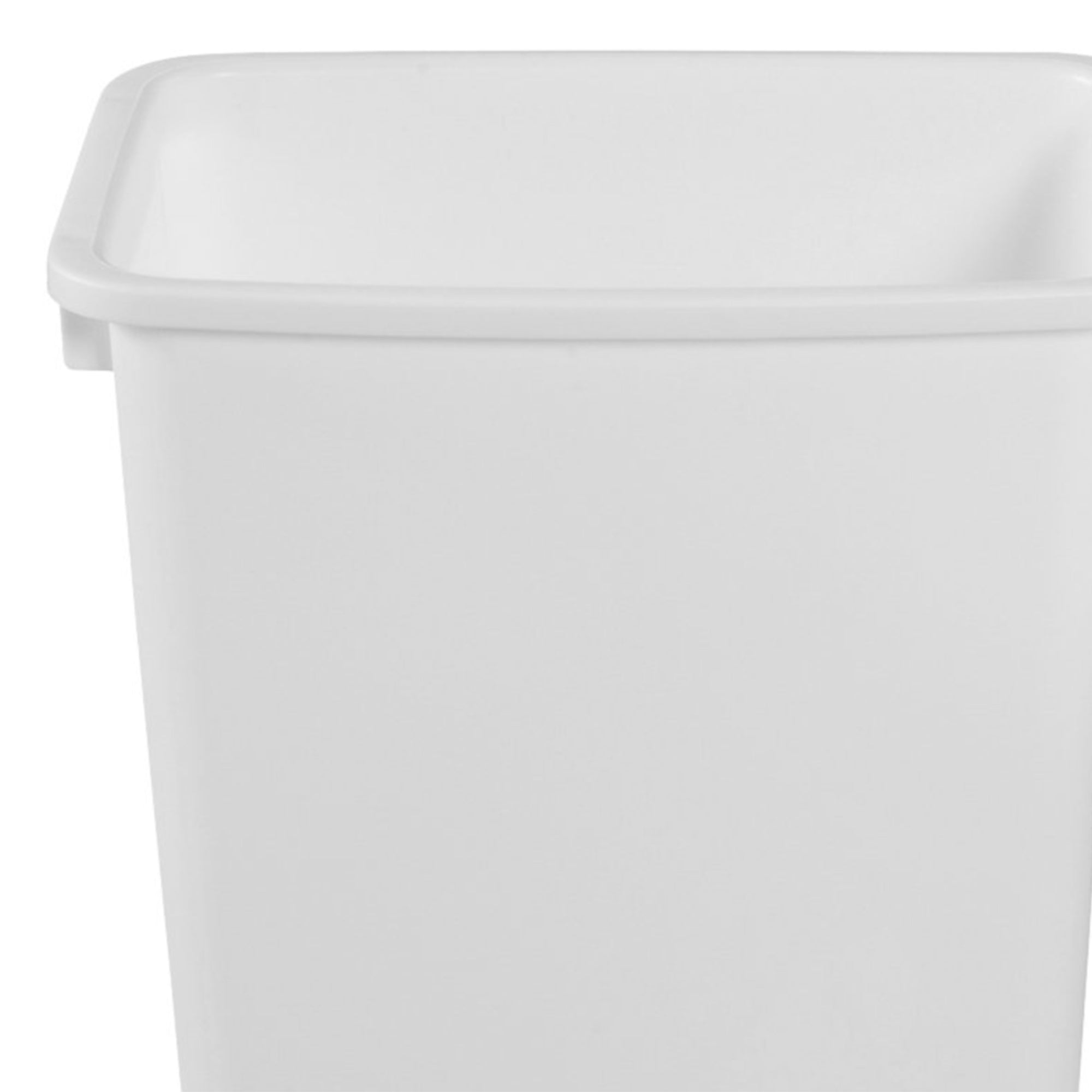 Rubbermaid 21 Qt Traditional Wastebasket Indoor Home Trash Can Container, White - Smart-nests