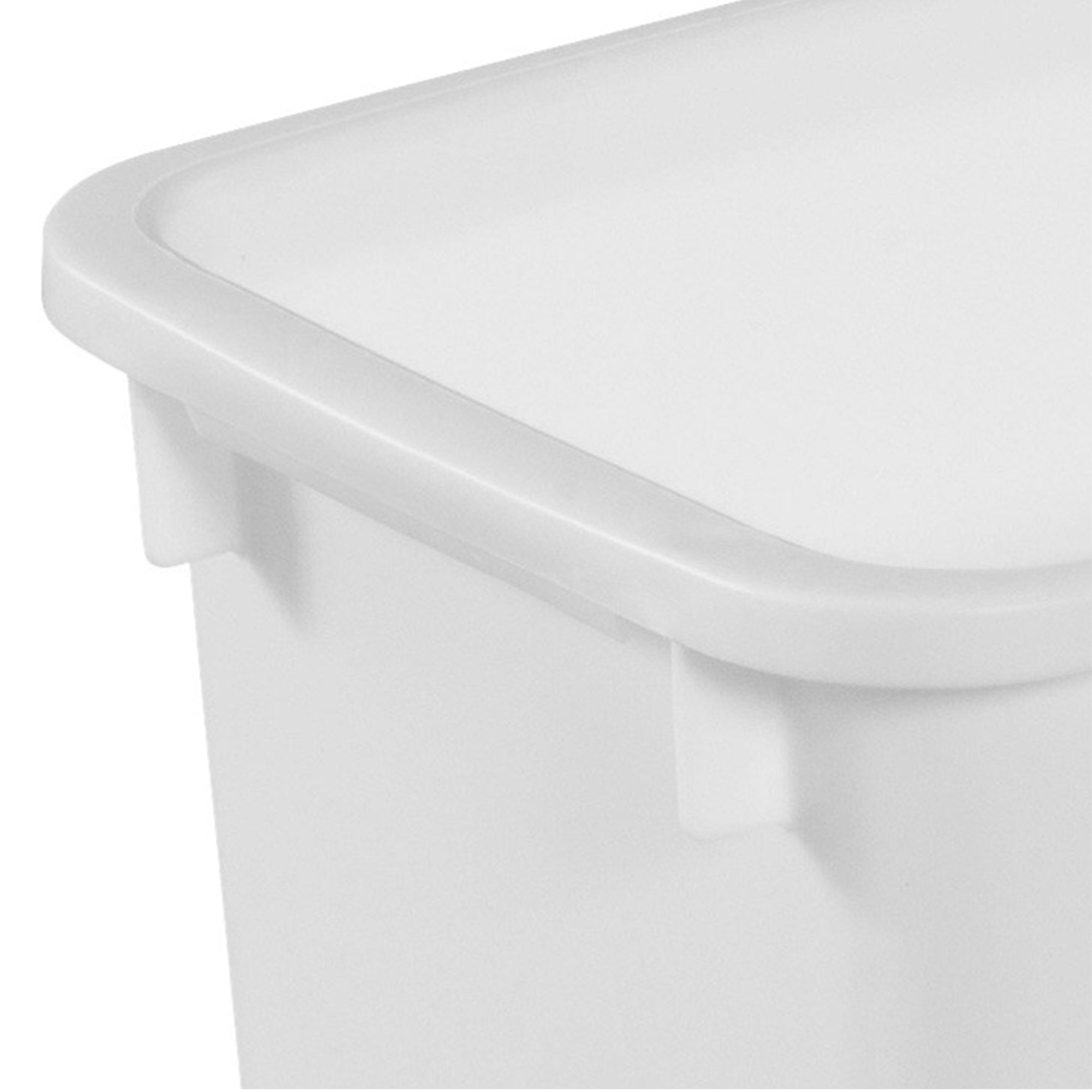 Rubbermaid 21 Qt Traditional Wastebasket Indoor Home Trash Can Container, White - Smart-nests