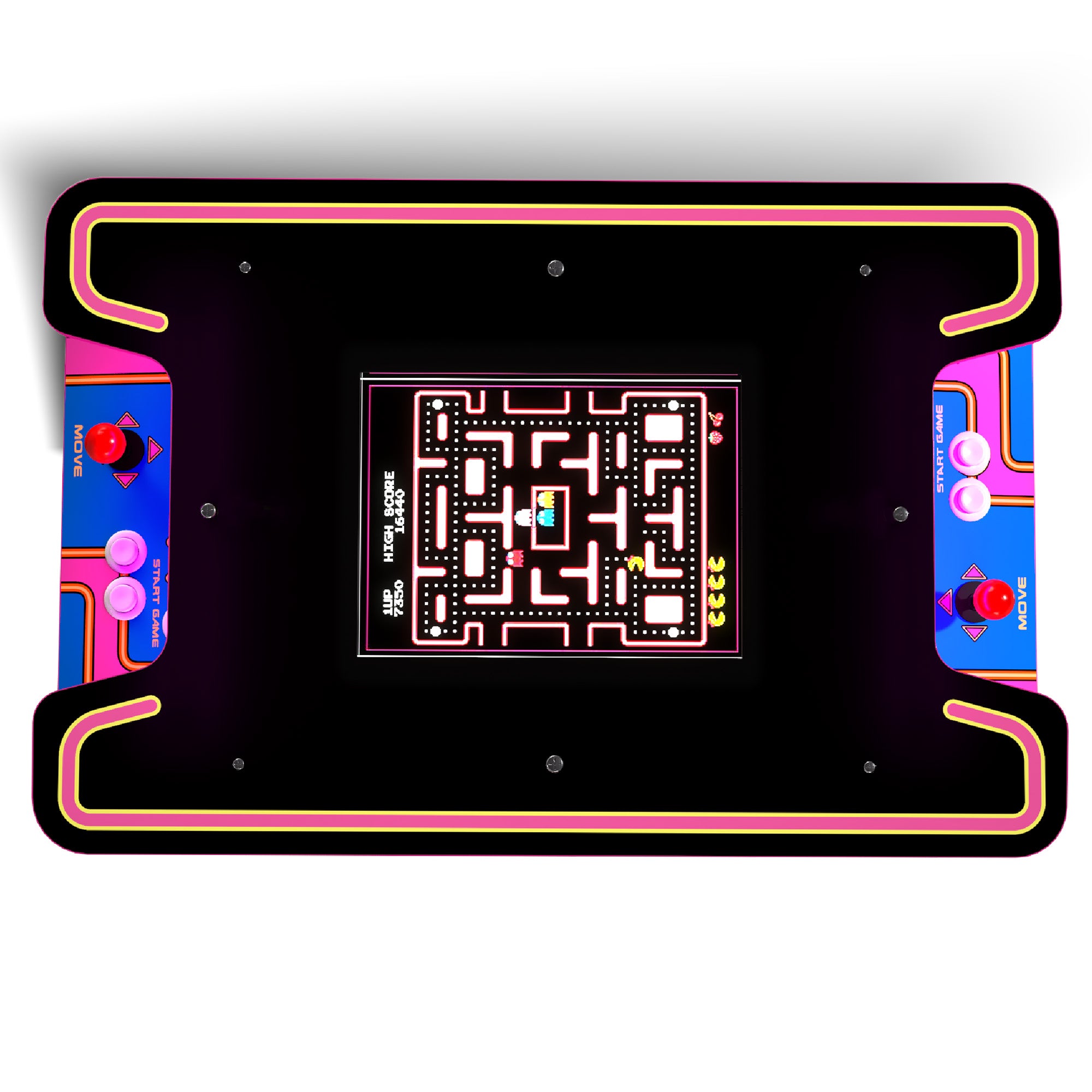 Arcade1UP Ms.PAC-MAN Head-to-Head 12 in 1 Arcade Table, Black Series (For Parts) - Smart-nests