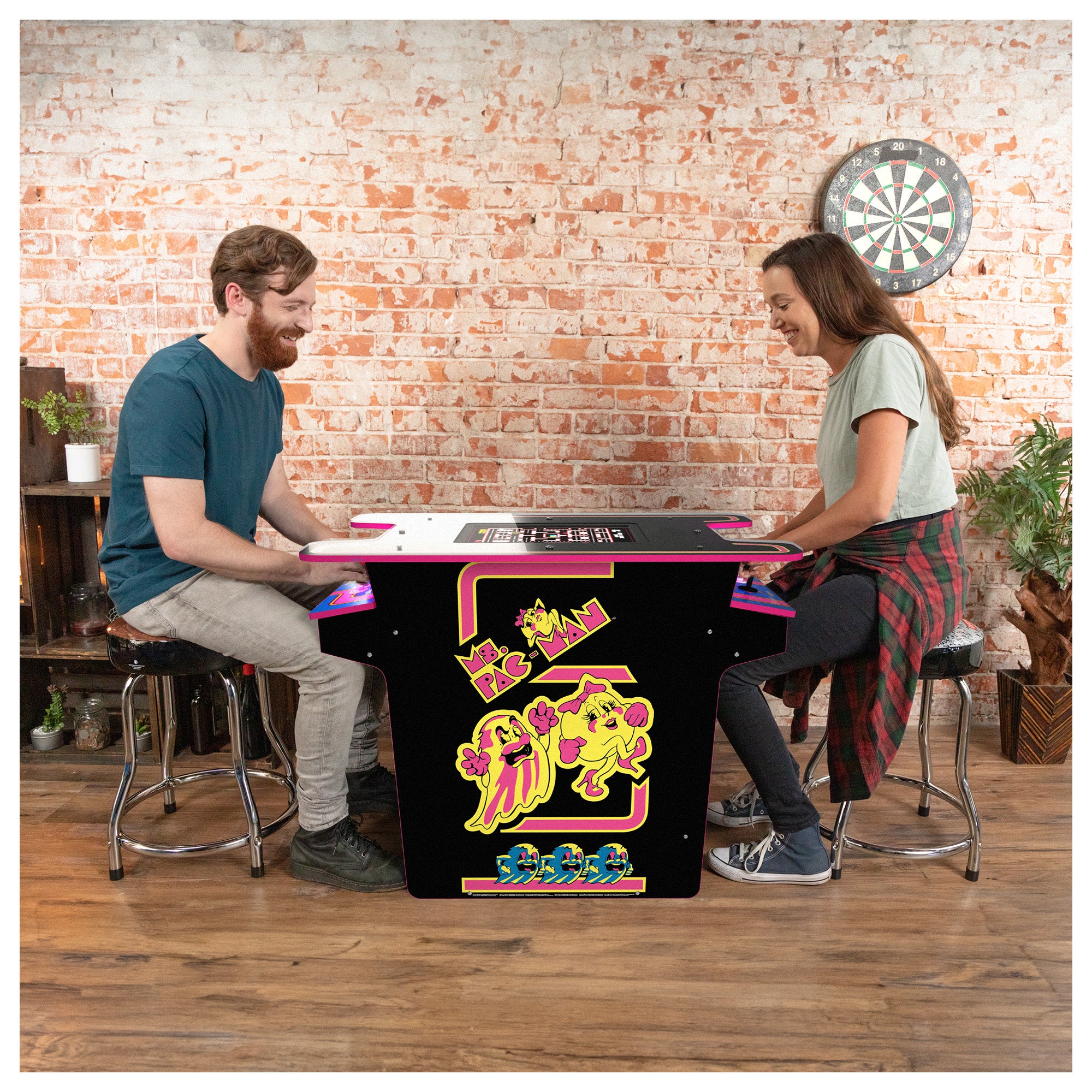 Arcade1UP Ms.PAC-MAN Head-to-Head 12 in 1 Arcade Table, Black Series (For Parts) - Smart-nests