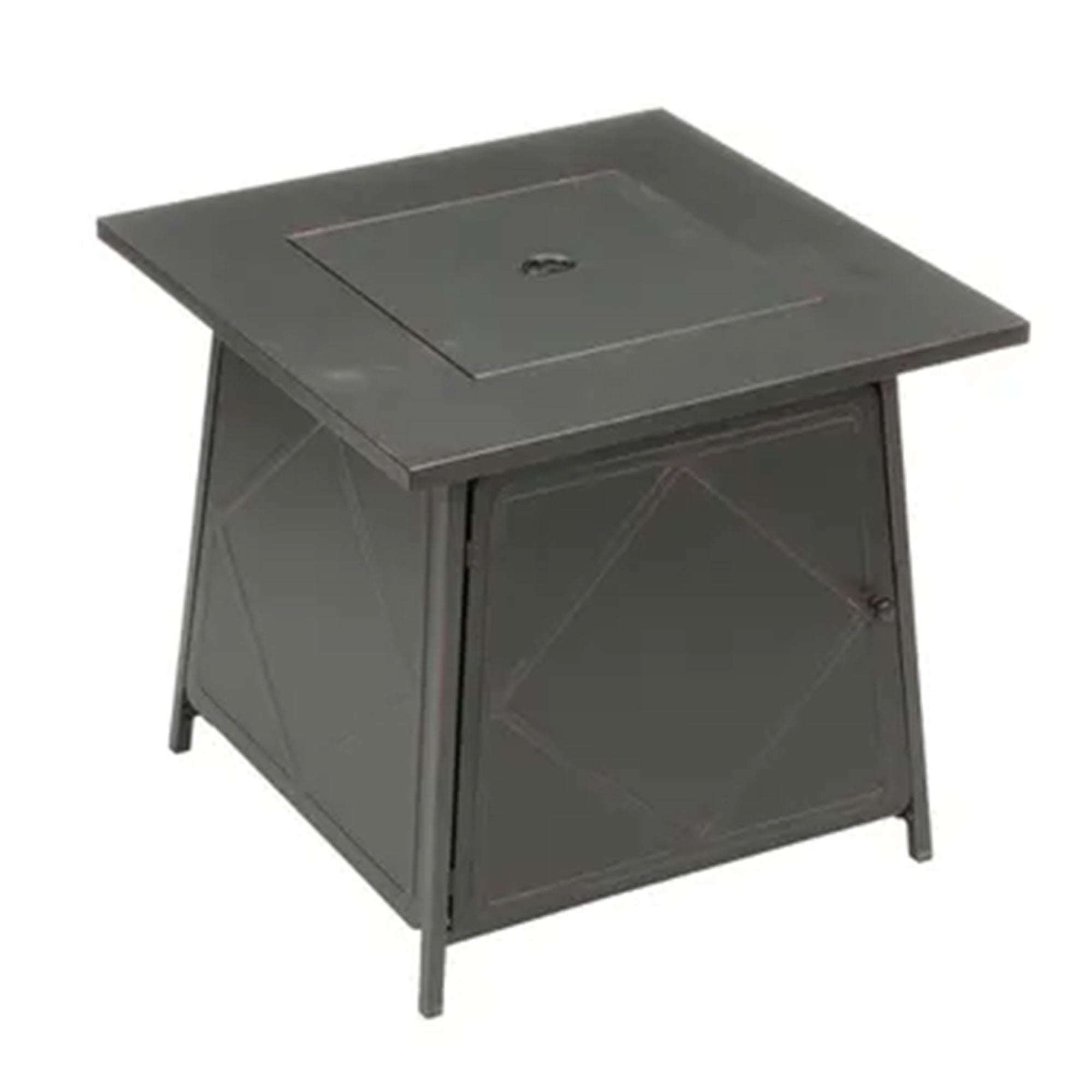 Four Seasons Courtyard Dual Heat 50,000 BTU Square Gas Tabletop Outdoor Fire Pit - Smart-nests
