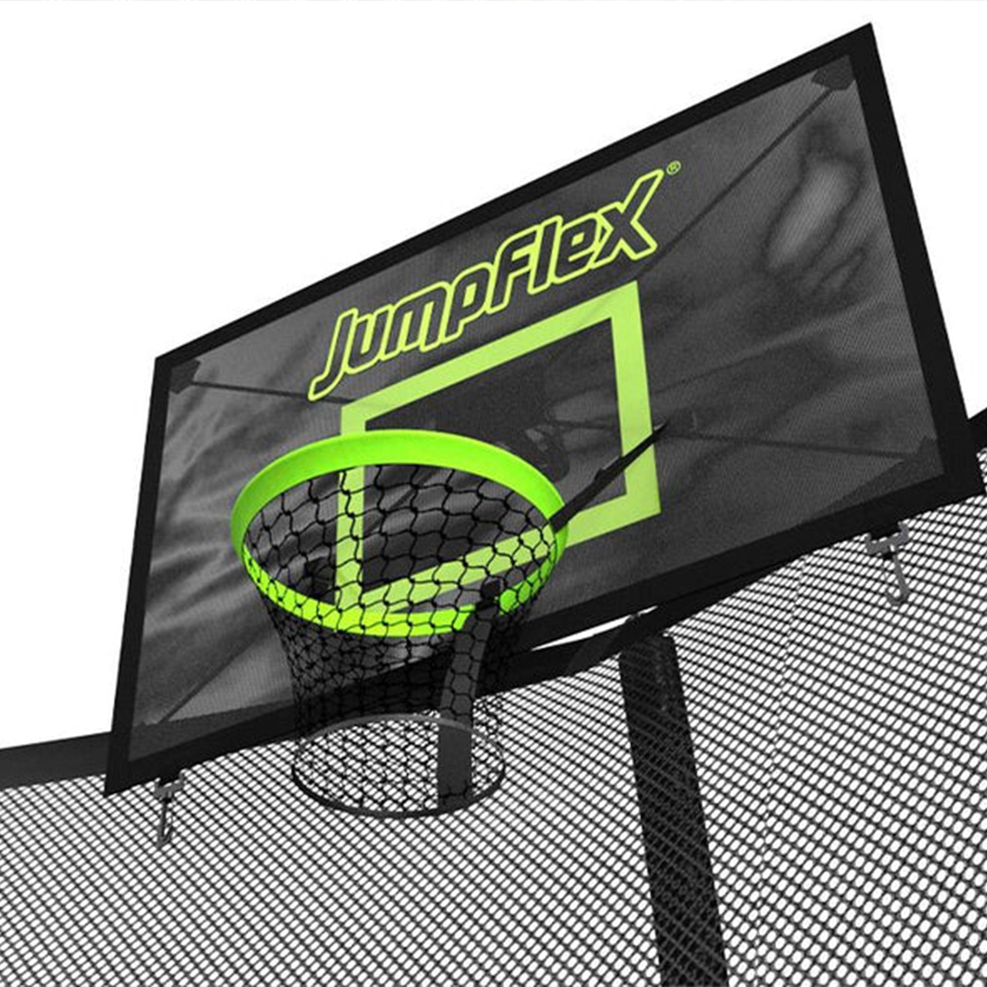 JumpFlex PROJAM Basketball Hoop and Net Attachment for JumpFlex HERO Trampolines - Smart-nests