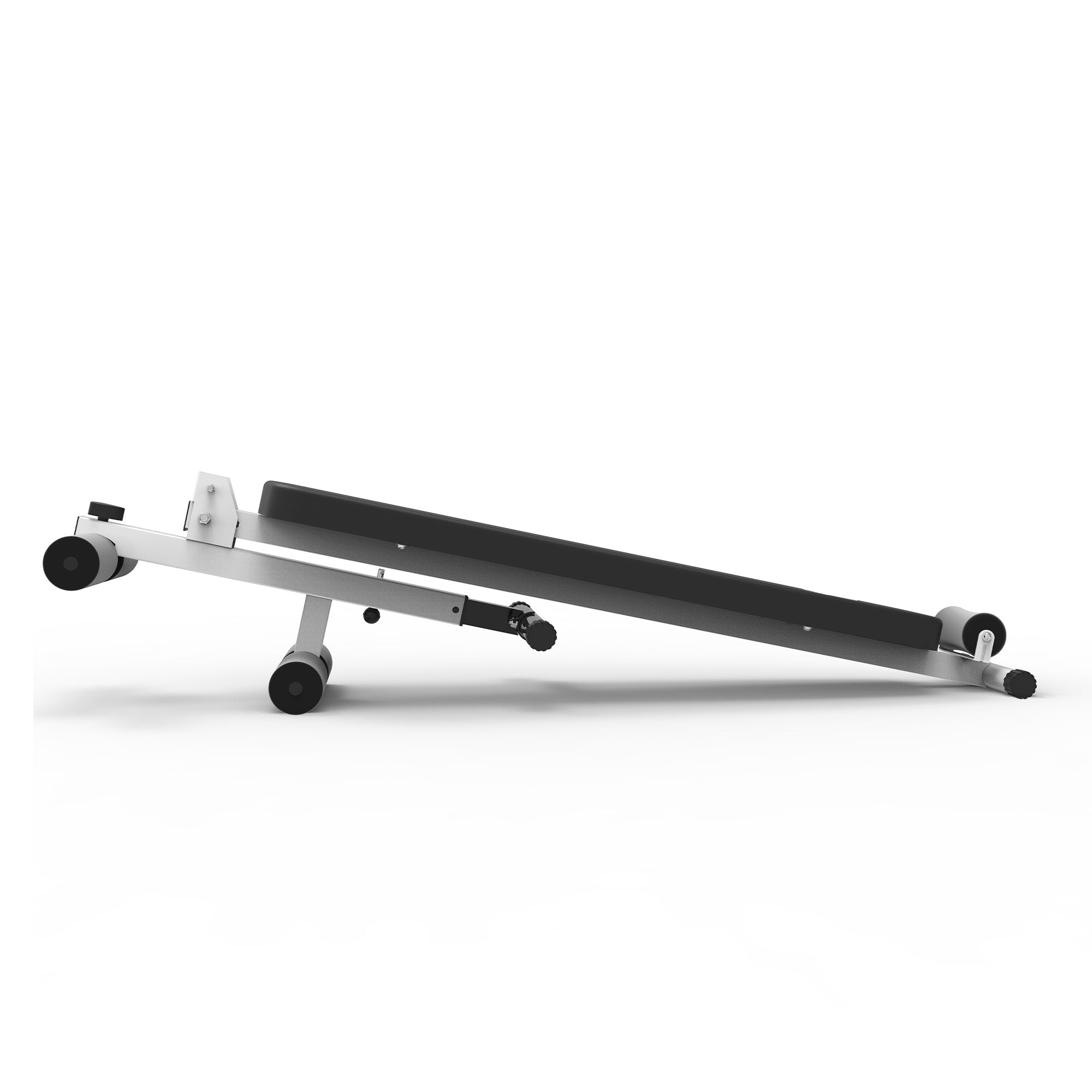 Marcy Folding Utility Bench Slant Board w/Headrest for Home Gym Exercise, White - Smart-nests