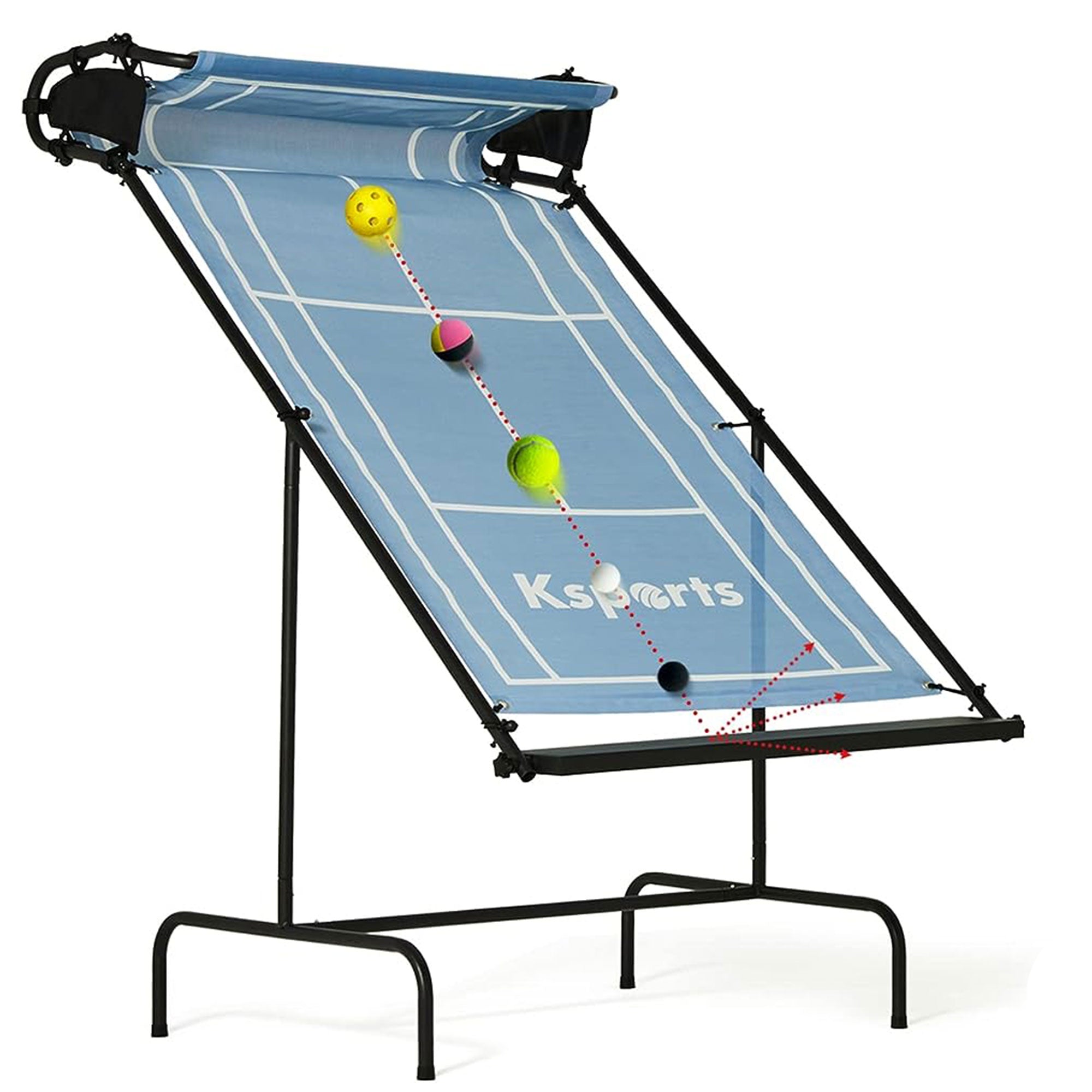 Ksports Racket Sports Indoor Outdoor Tennis Rebounder Net with Carry Bag, Blue - Smart-nests