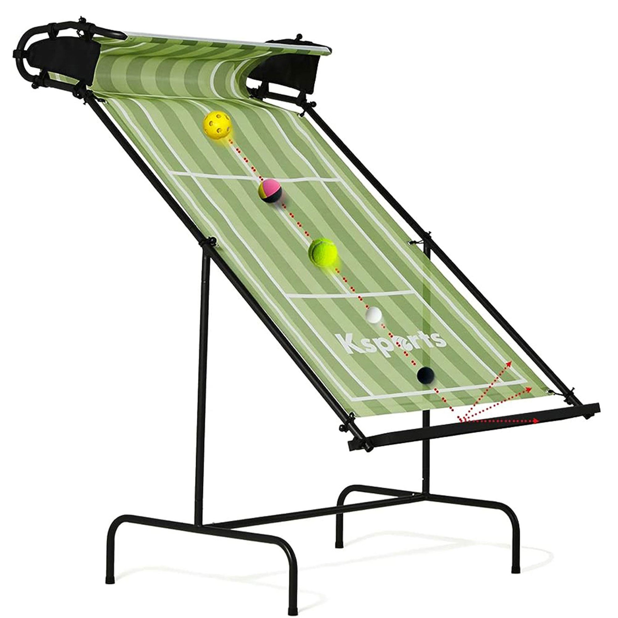 Ksports Racket Sports Indoor Outdoor Tennis Rebounder Net with Carry Bag, Green - Smart-nests