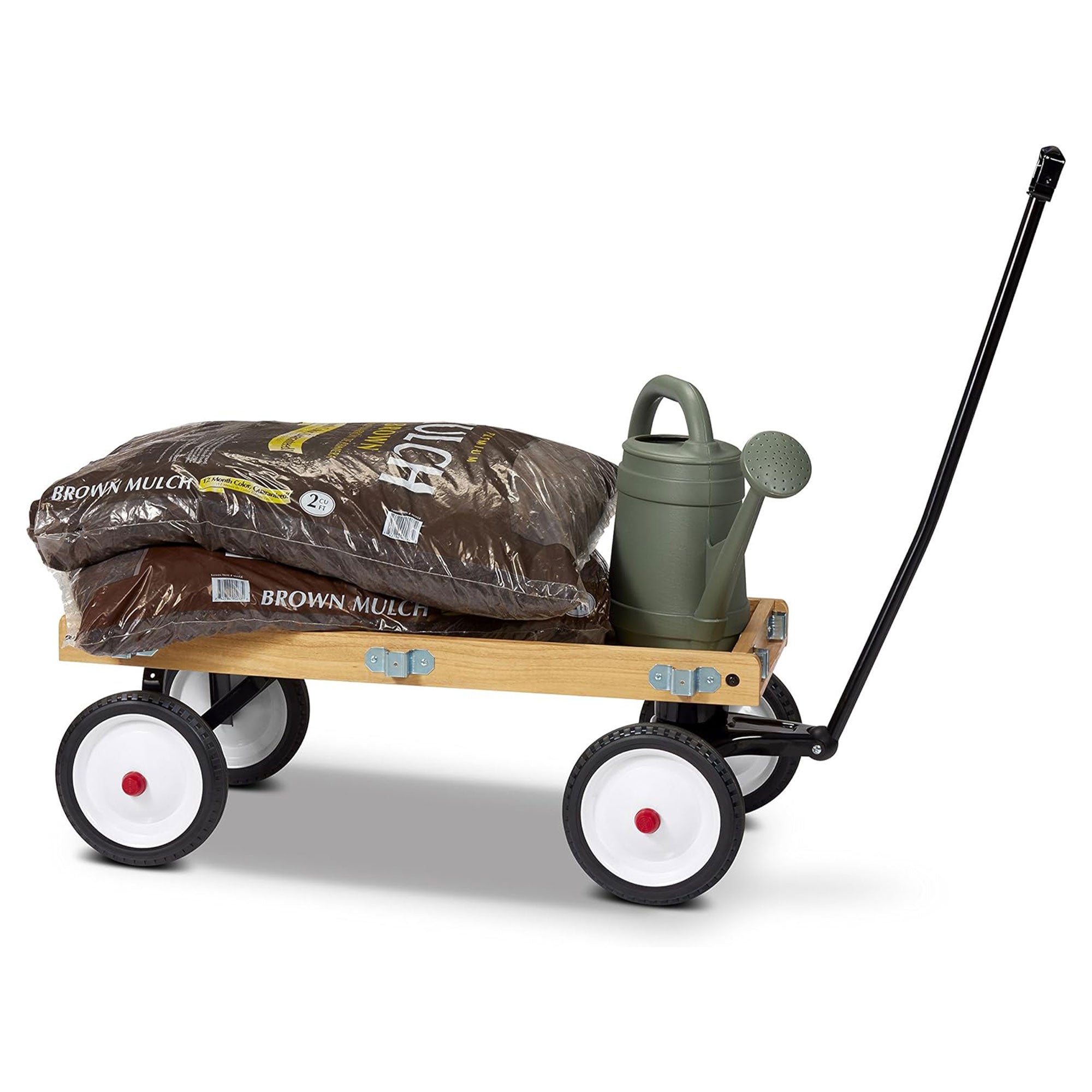 Radio Flyer Town and Country Wooden Kids Wagon with Removable Side Panels, Red - Smart-nests