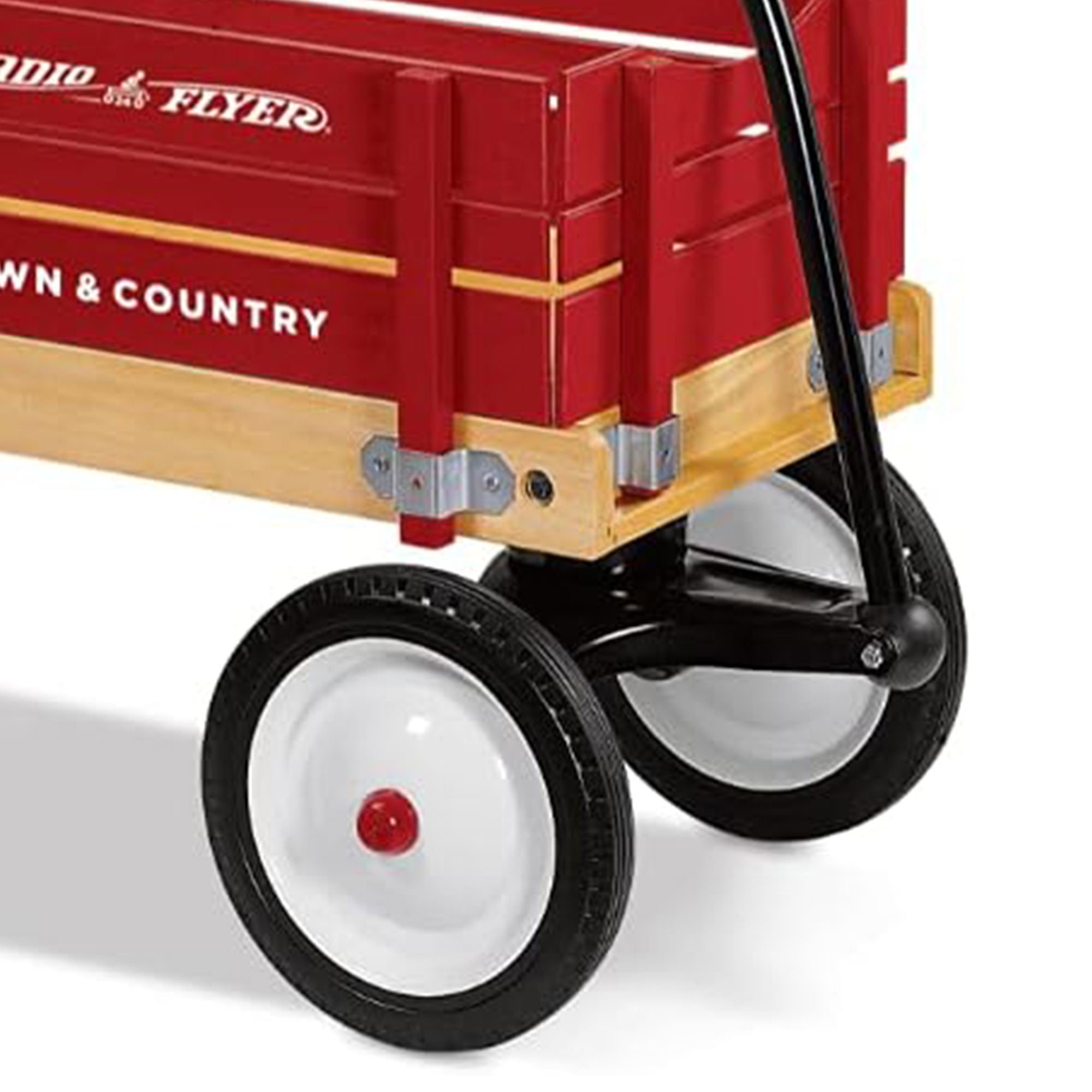 Radio Flyer Town and Country Wooden Kids Wagon with Removable Side Panels, Red - Smart-nests